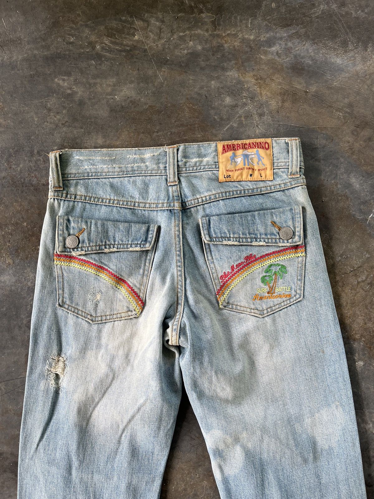 Hysteric Glamour × Vintage Vintage Inspired Hysteric Distressed Denim Size US 31 - 4 Thumbnail
