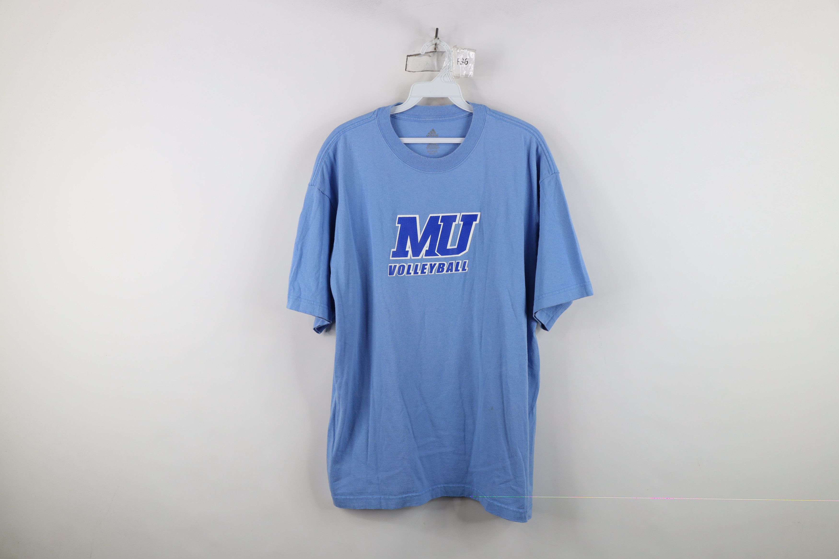 Adidas Vintage Adidas Madonna University Volleyball T-Shirt Blue Size US L / EU 52-54 / 3 - 1 Thumbnail