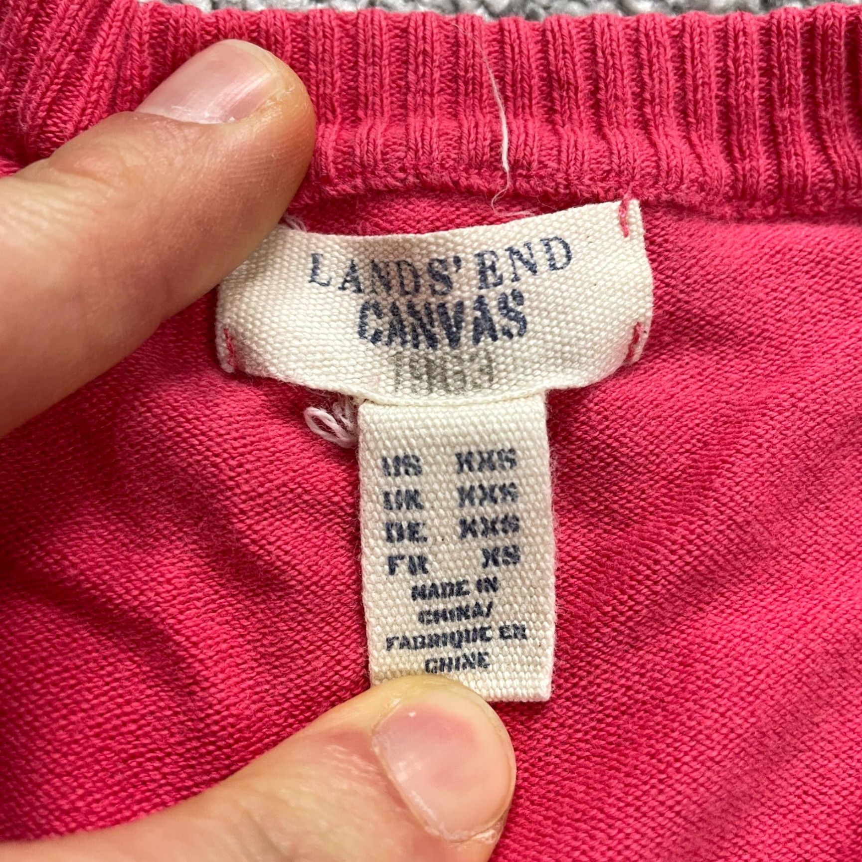 Lands' End Lands' End Cardigan Sweater Women XXS Red Button Down Knit Raglan Long Sleeve Casual Lightweight Size XXS / US 00 / IT 34 - 5 Thumbnail