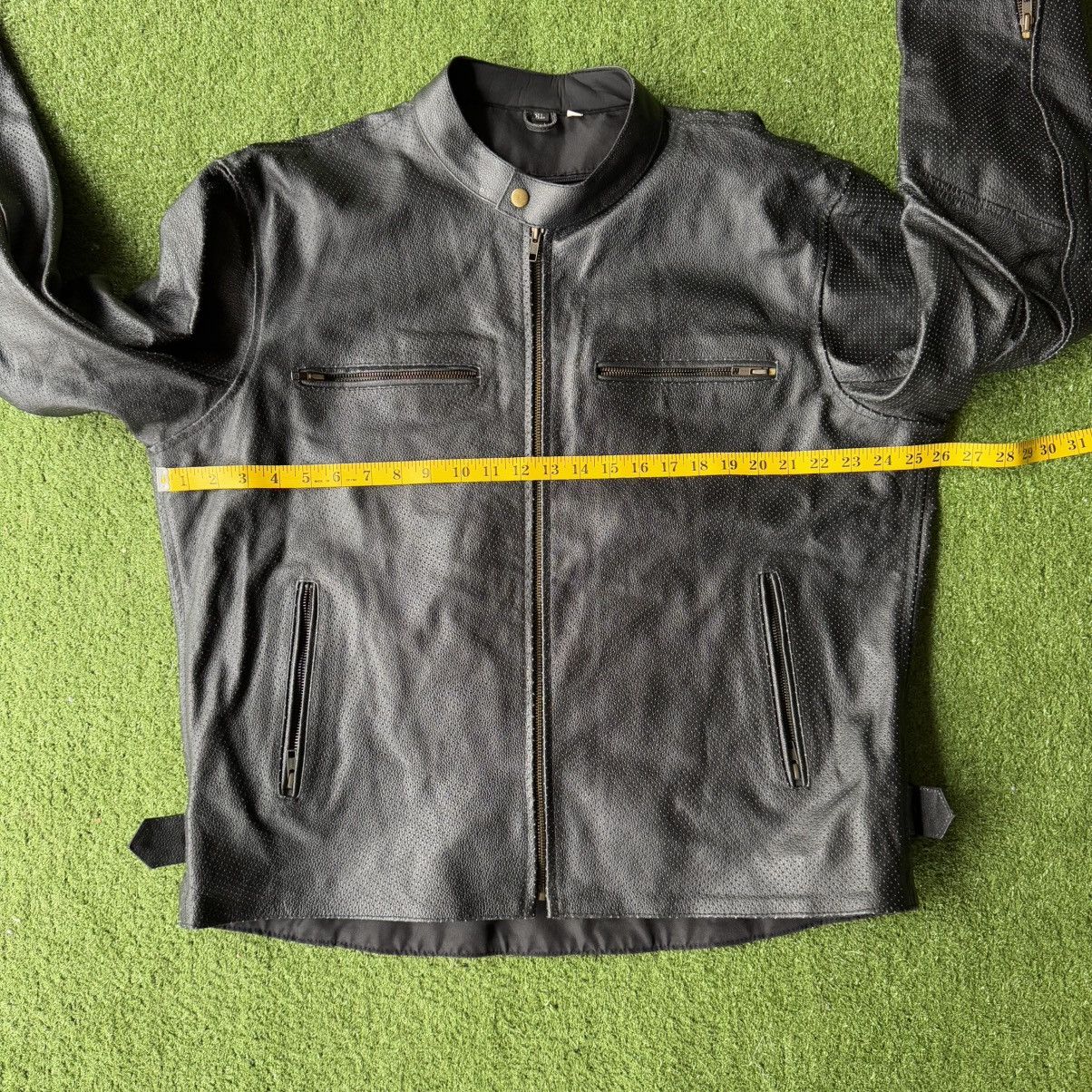 Designer Genuine Leather Jacket Size US XL / EU 56 / 4 - 6 Thumbnail
