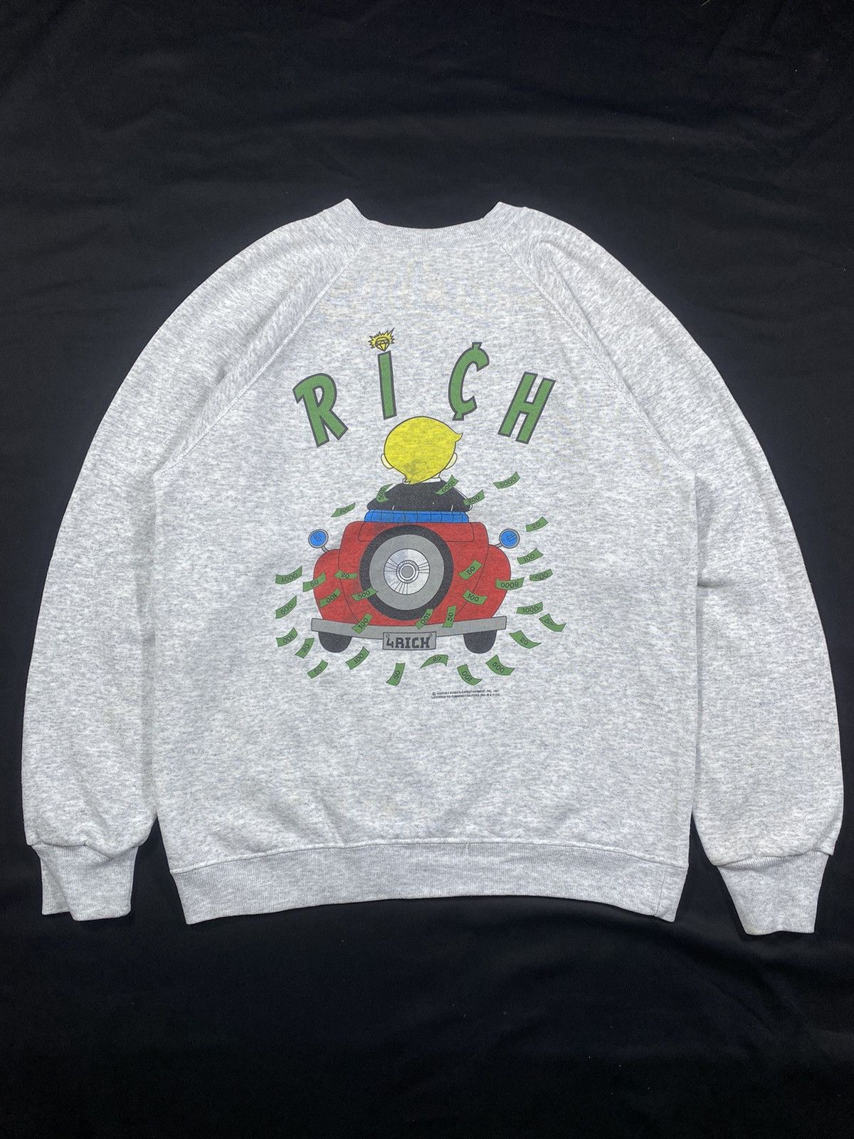 Vintage Harvey Comics RICHIE RICH sweatshirts Size US L / EU 52-54 / 3 - 2 Thumbnail