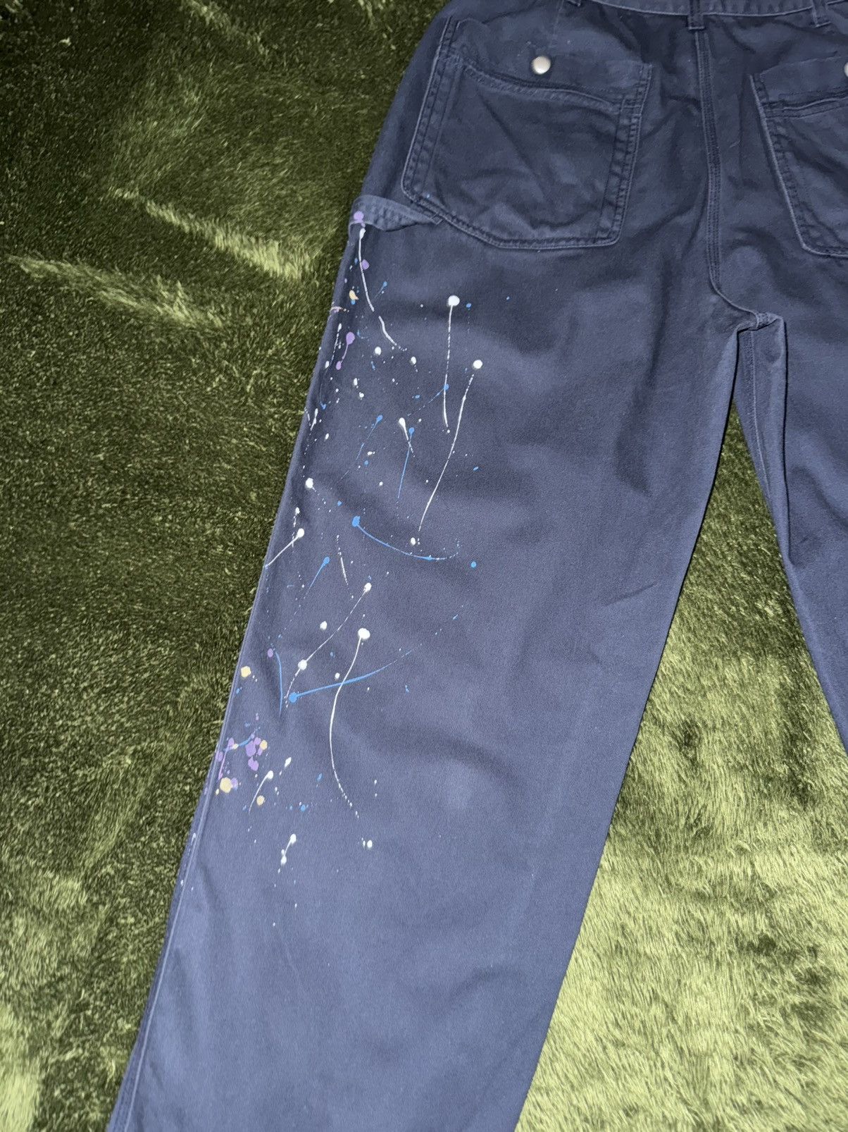 thisisneverthat [L] YESEYESEE Painted Cotton Carpenter Work Pants navy Size US 36 / EU 52 - 11 Thumbnail