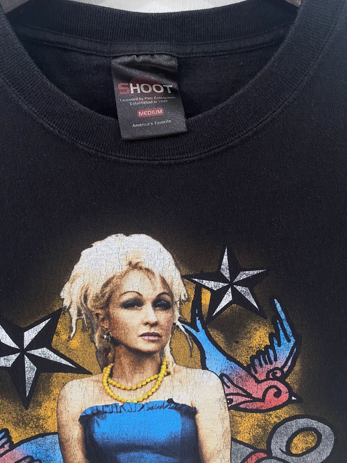 Band Tees 💥VINTAGE CYNDI LAUPER actress dance new wave rare tee shirt Size US M / EU 48-50 / 2 - 3 Thumbnail
