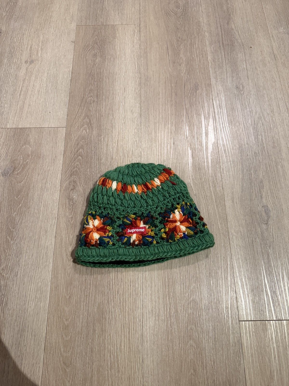 Supreme Supreme Crochet Beanie green Size ONE SIZE - 1 Thumbnail
