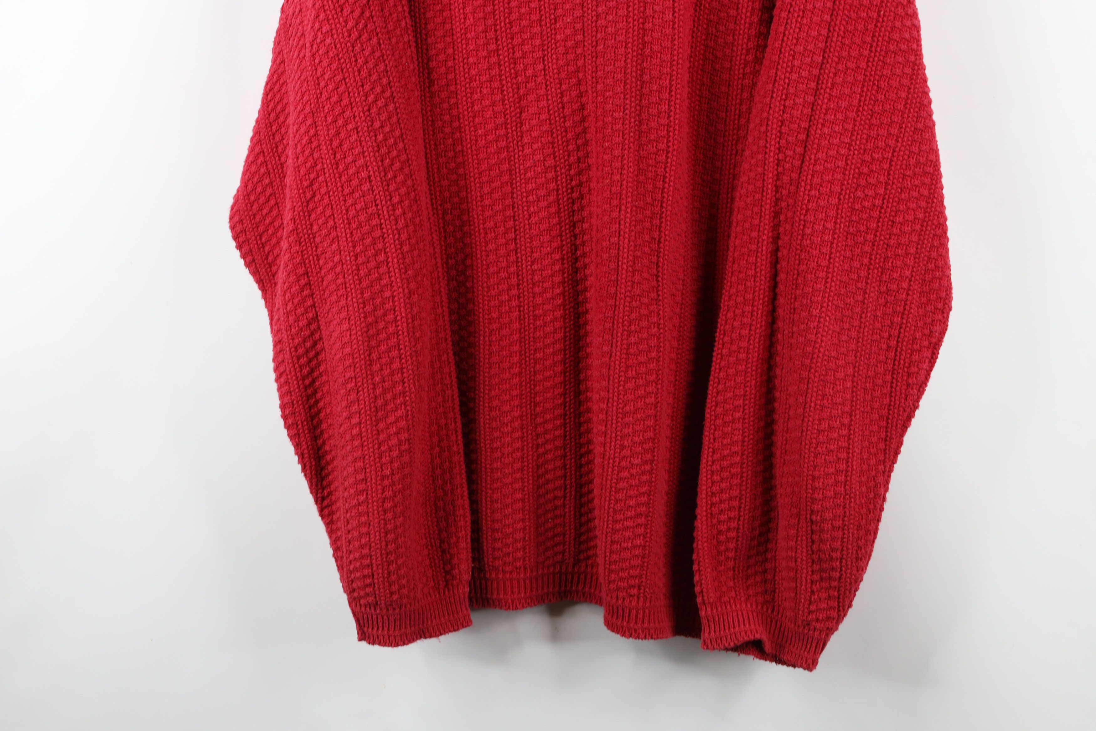 Vintage Vintage 90s Streetwear Cotton Knit Crewneck Sweater USA Size US XL / EU 56 / 4 - 3 Thumbnail
