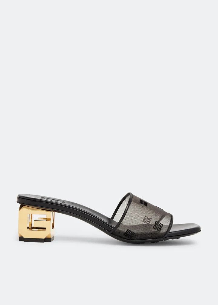 Givenchy o1w1db10326 G Cube 45mm Sandals in Black Size US 9 / IT 39 - 1 Thumbnail