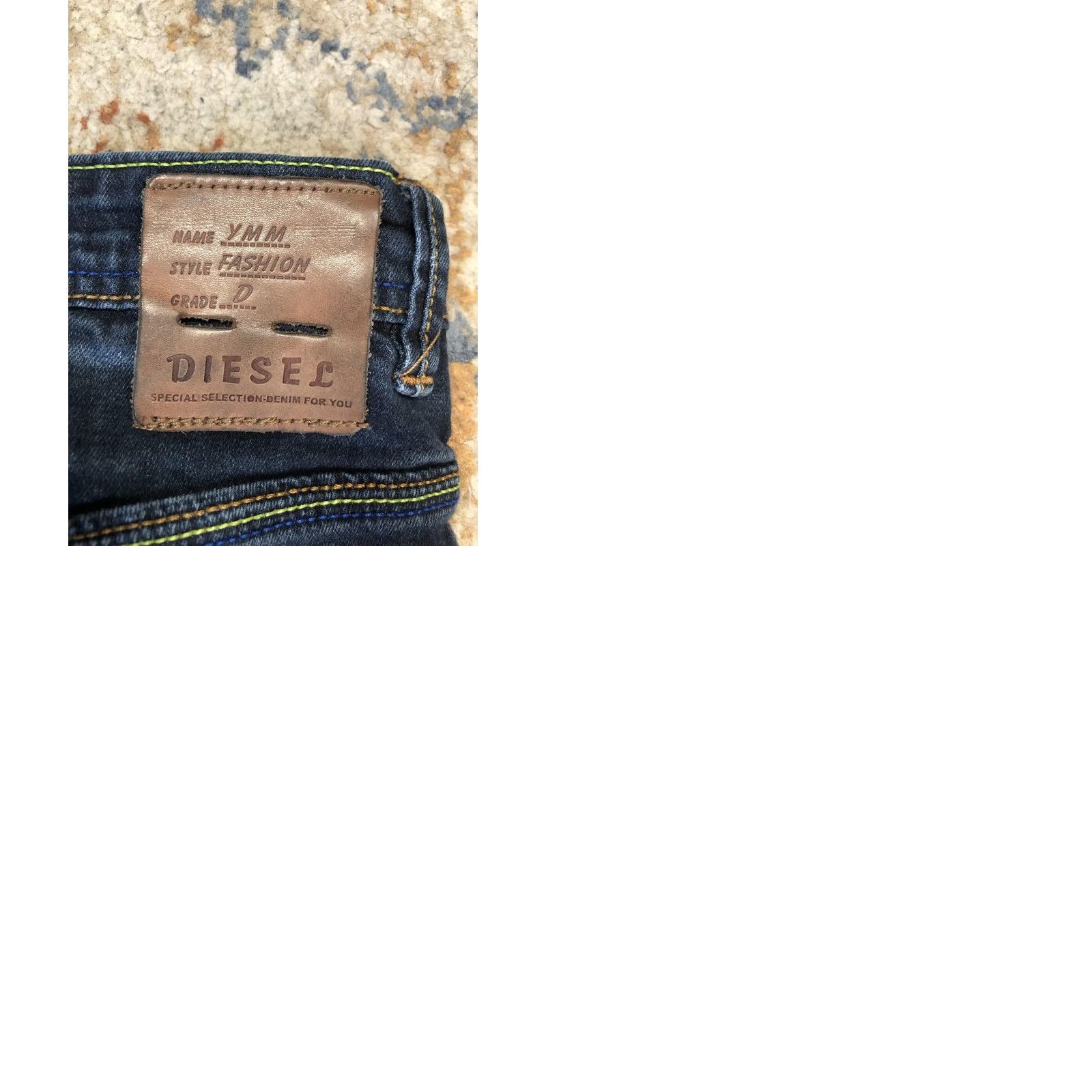 Diesel Diesel Jeans Mens Slim Skinny 30x33 Blue Dark Wash Denim Pants Casual Distressed Pockets Logo Size US 30 / EU 46 - 9 Thumbnail