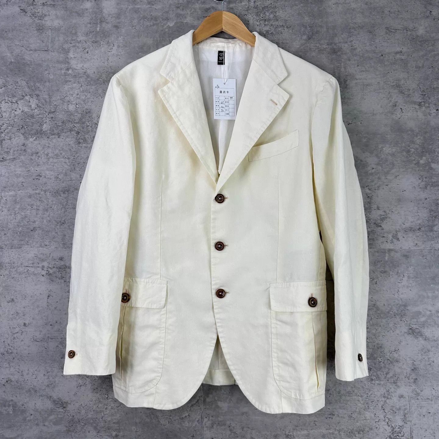 Other Sartoria Pirozzi Napoli Linen Blazer 48-50, Bespoke Size 48R - 1 Thumbnail