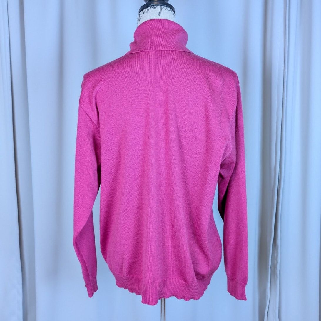 Other Marz Wool Turtleneck Sweater Purple Size 14 Size XL / US 12-14 / IT 48-50 - 2 Thumbnail