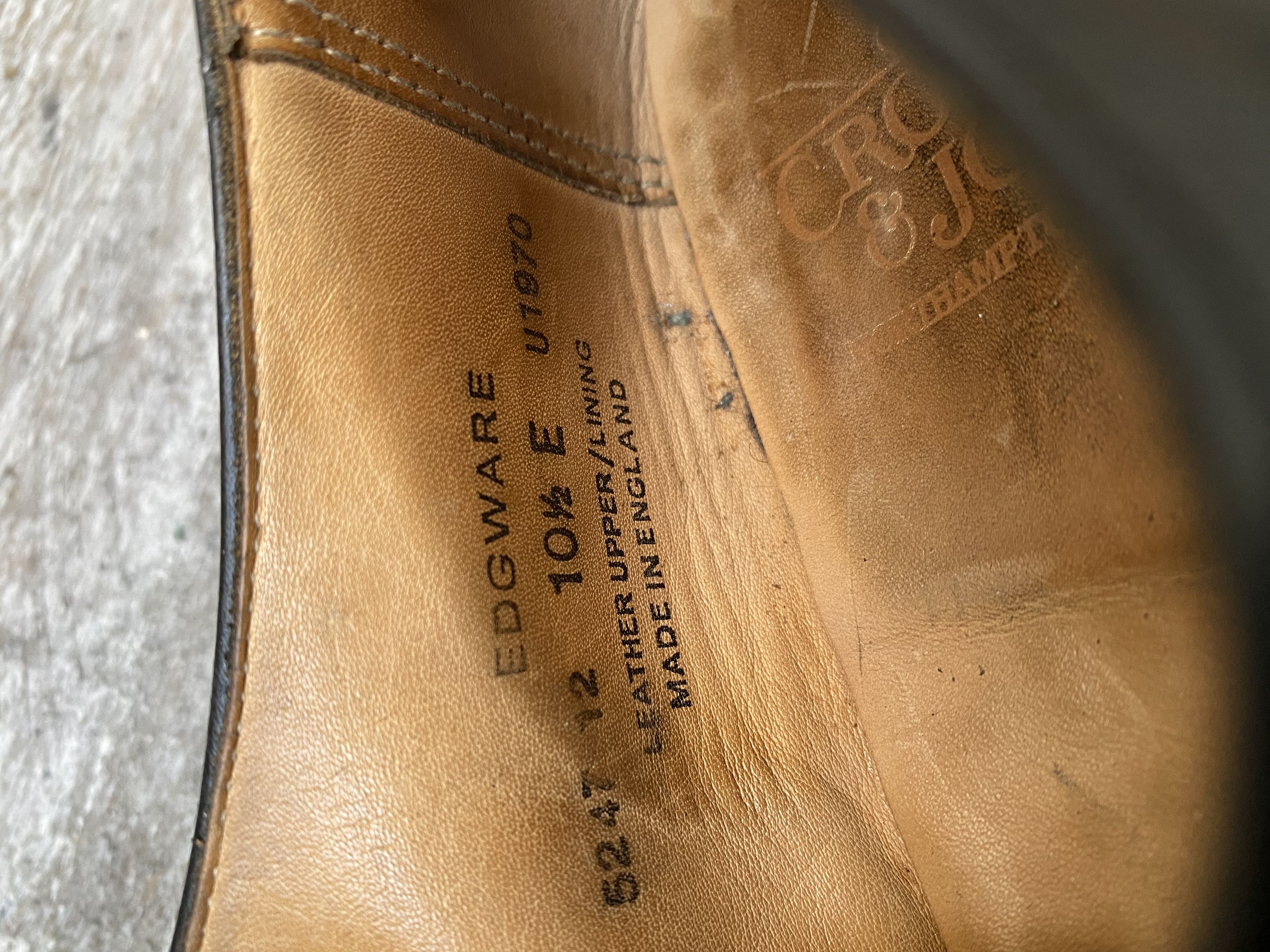 Crockett & Jones Crockett and jones oxford black leather shoes Uk 10.5E Size US 11.5 / EU 44-45 - 14 Thumbnail