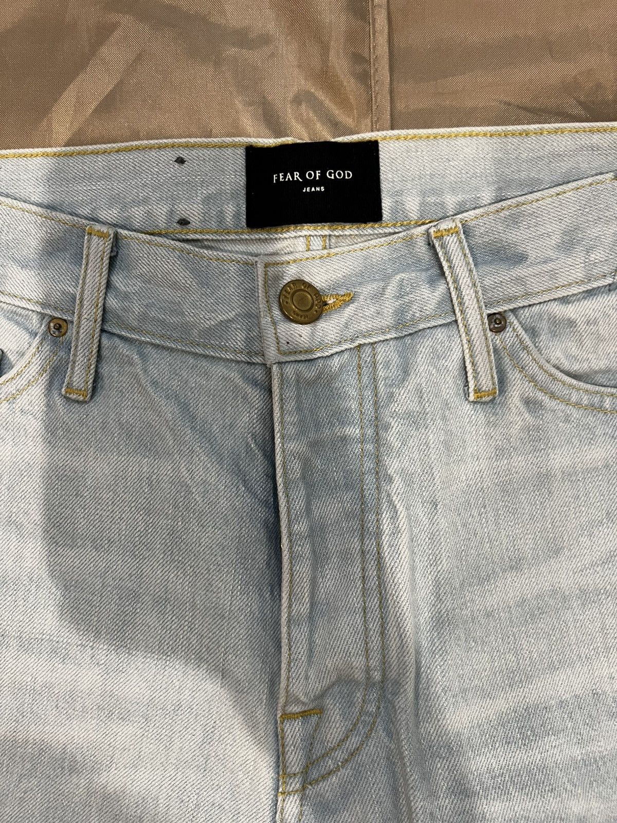 Fear of God Fear of God Blue Distressed Zipped Hem Slim Fit size 32 Size US 32 / EU 48 - 2 Thumbnail
