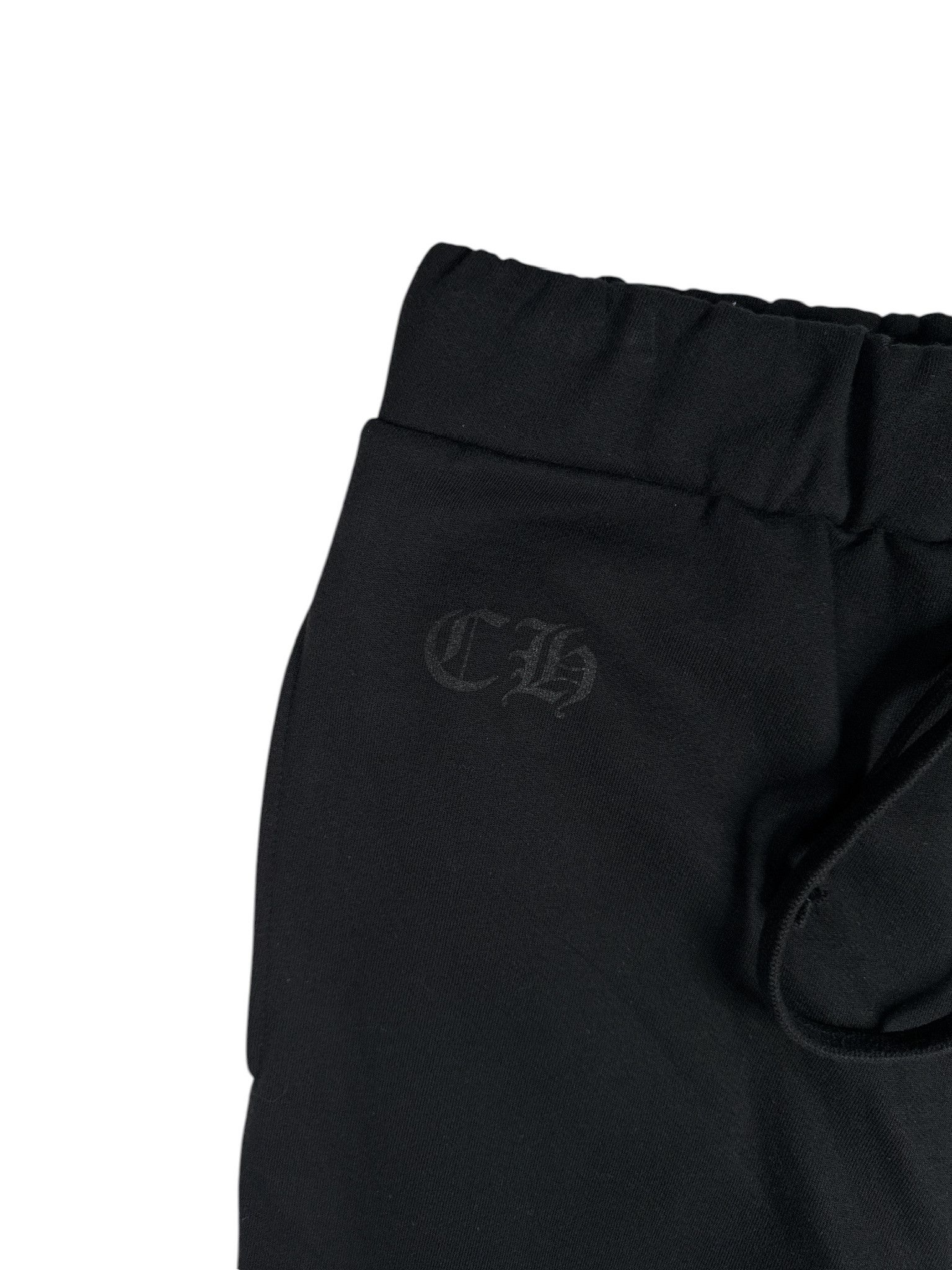 Chrome Hearts CHROME HEARTS BLACK SWEATPANTS WITH BLUE LOGO PRINT Size US 34 / EU 50 - 4 Thumbnail