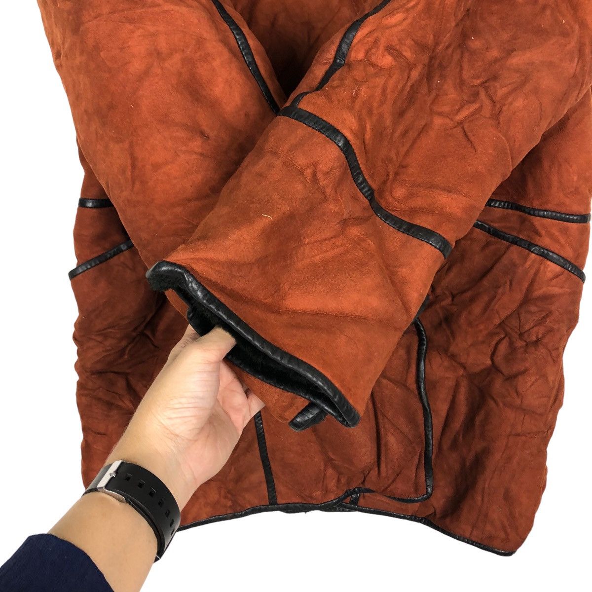 Japanese Brand 🔥Vtg Long Jacket Genuine Leather Original Shearling Fur Size US M / EU 48-50 / 2 - 13 Thumbnail