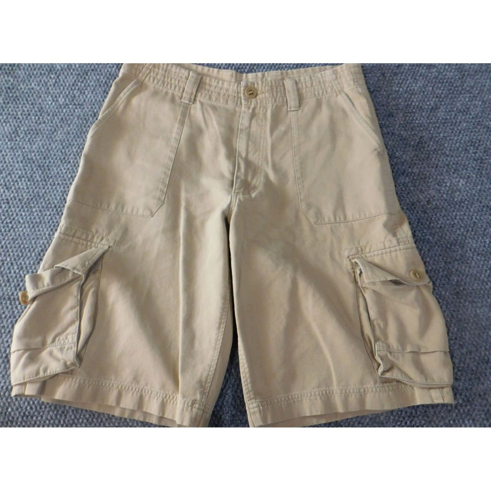 Roundtree & Yorke Roundtree & Yorke mens shorts 34 beige cargo utility easy care chino Shirt? Size US 34 / EU 50 - 3 Thumbnail