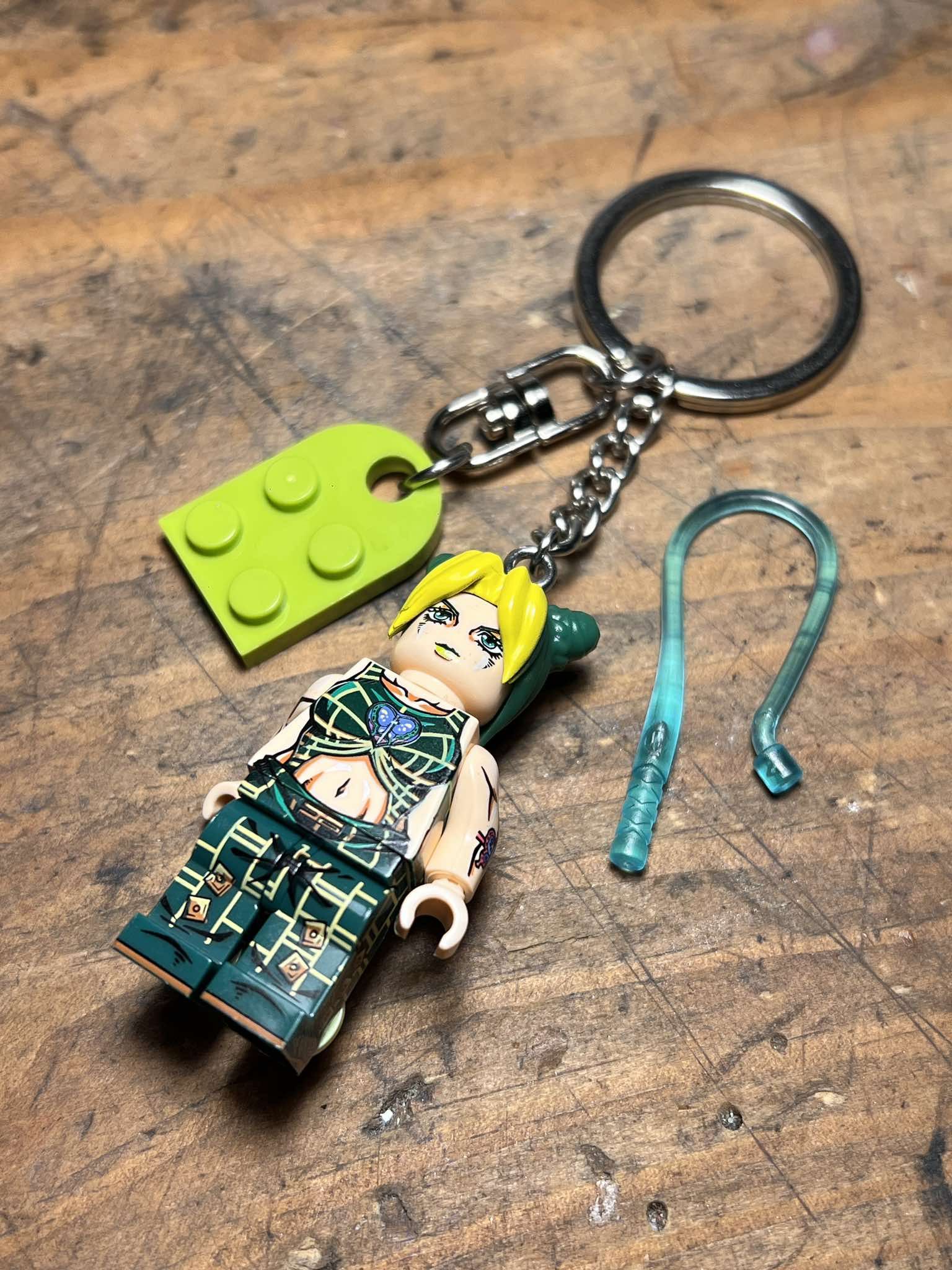 Anime Jojo Jolyne Jotaro anime mini figurine keychain keyring Size ONE SIZE - 9 Thumbnail