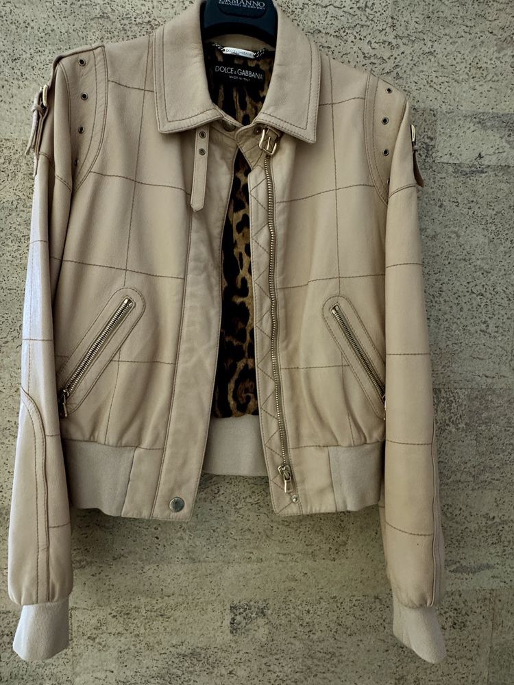 Dolce & Gabbana Dolce Gabbana Leather Jacket Size M / US 6-8 / IT 42-44 - 2 Thumbnail