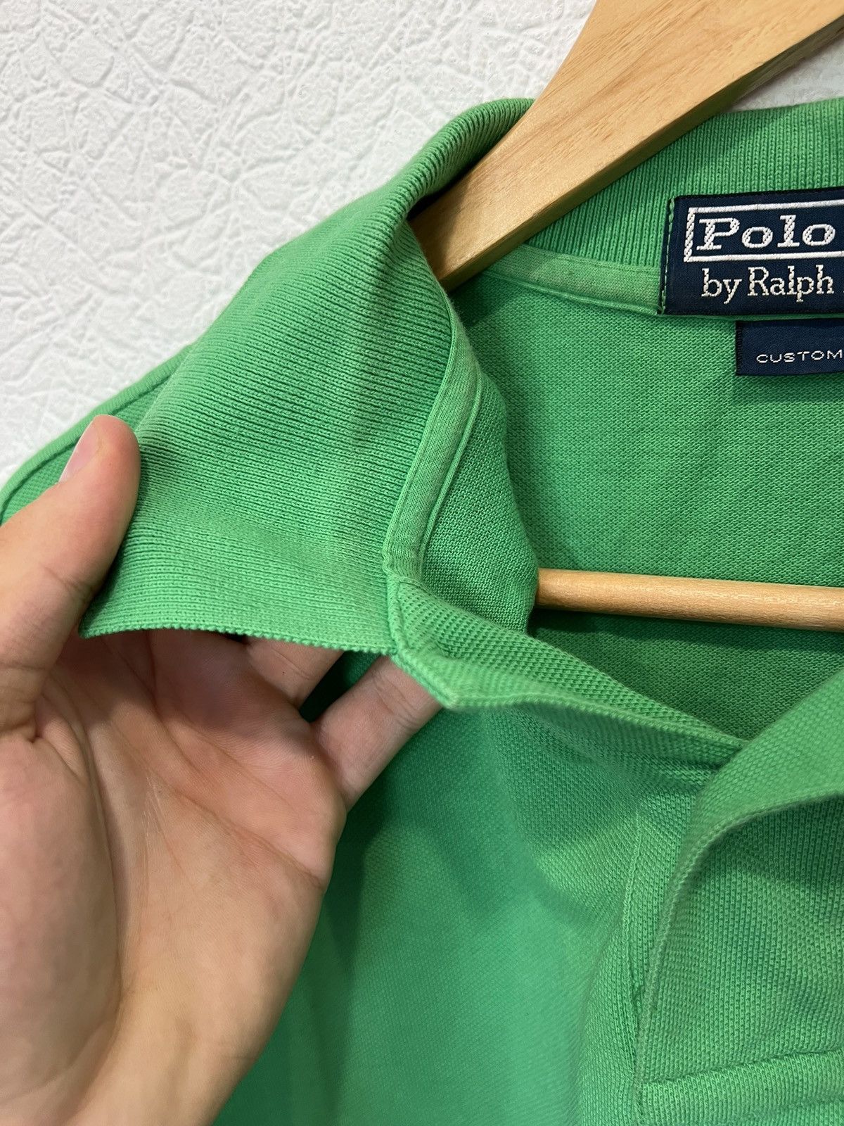 Vintage Vintage Polo Ralph Lauren Green Polo Shirt Tee Size US L / EU 52-54 / 3 - 4 Thumbnail