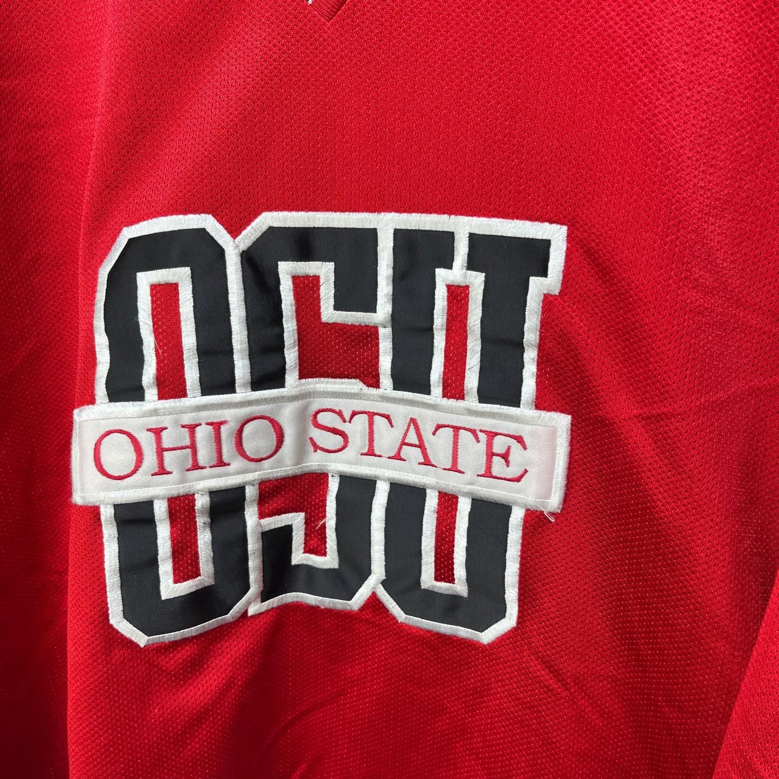 Other Vintage 90s Ohio State Buckeyes Hockey Jersey XL Size ONE SIZE - 3 Thumbnail