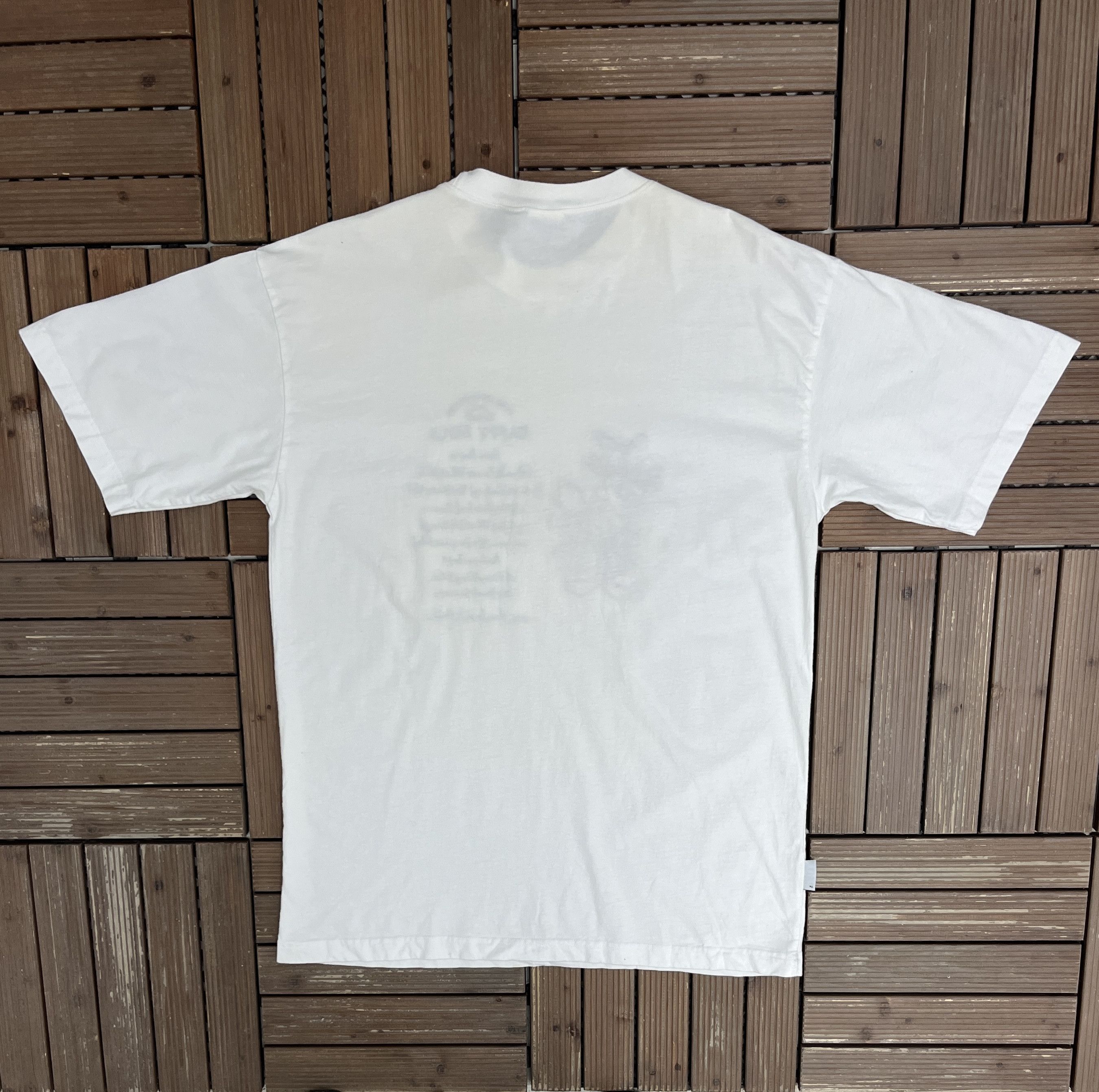 Vintage Daffy Duck Camp Looney River Vintage White T-Shirt Tee Size US L / EU 52-54 / 3 - 4 Thumbnail