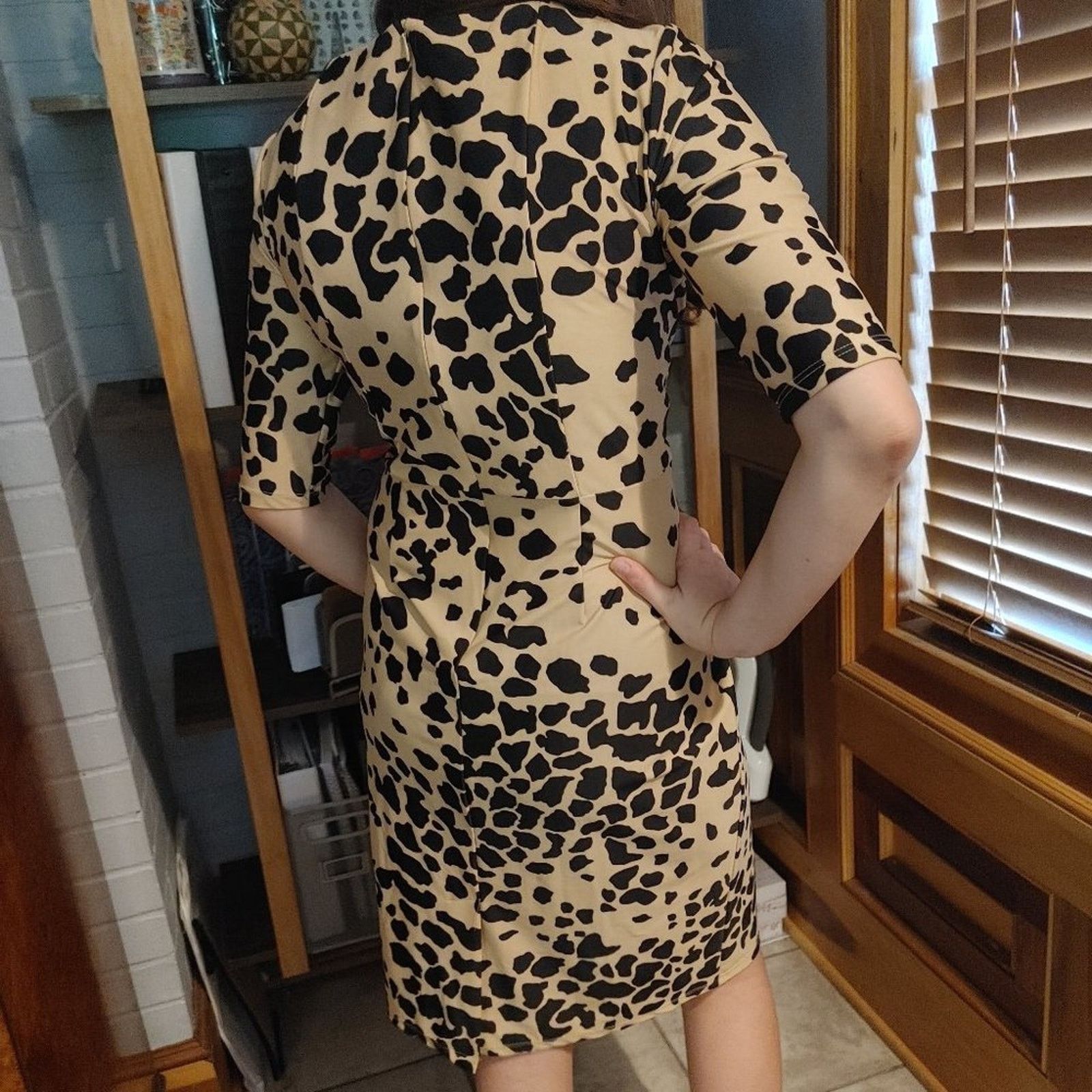 Other Jude Connally - Monique - Leopard Print Half Sleeve Dress Size M / US 6-8 / IT 42-44 - 4 Thumbnail