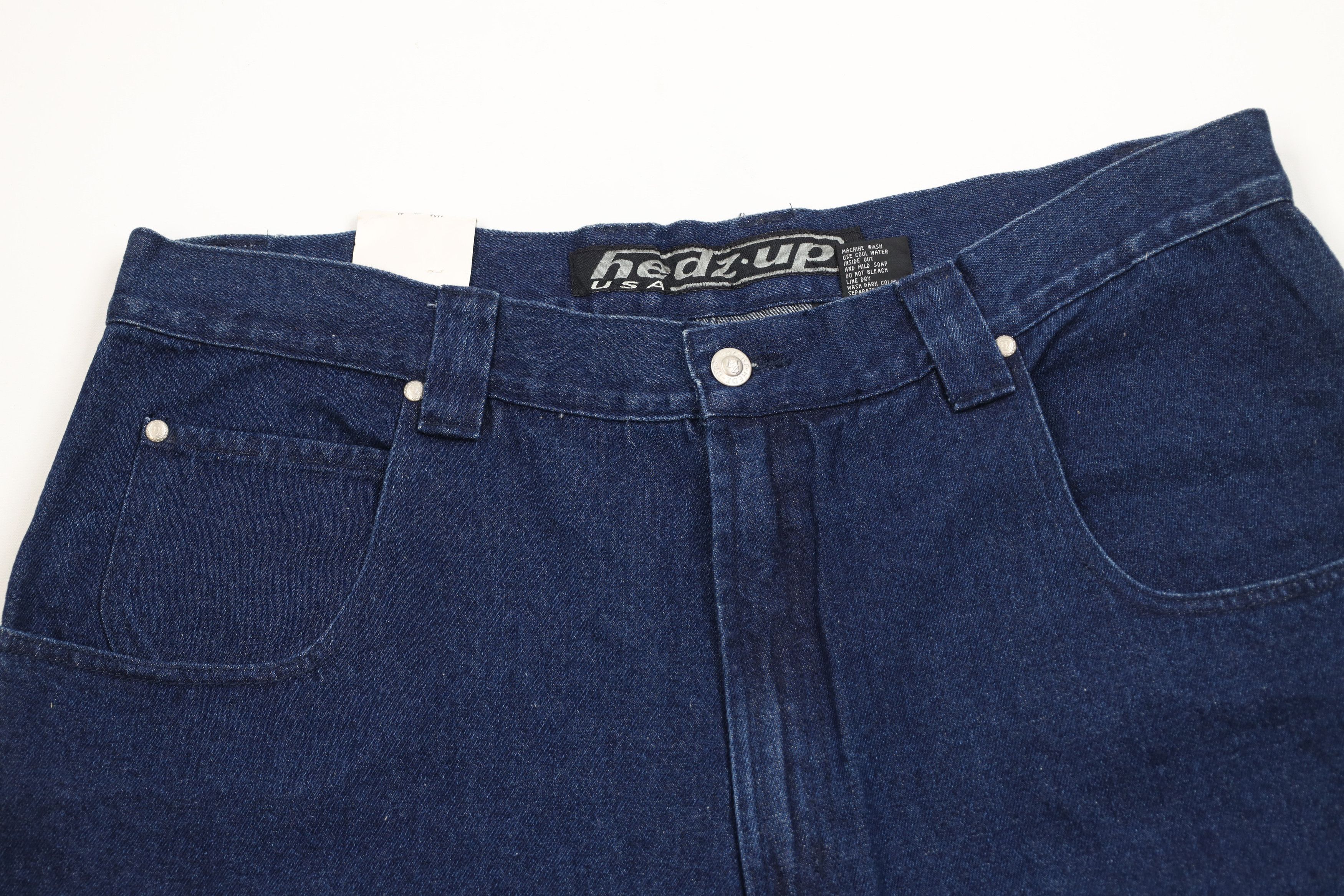Vintage Deadstock Vintage 90s Streetwear Fit Denim Jean Shorts Blue Size US 40 / EU 56 - 2 Thumbnail