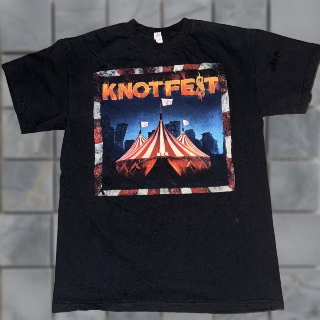 Vintage 2017 Knotfest T-Shirt Black Medium 18x26 Mens M & M T-Shirt Size US M / EU 48-50 / 2 - 1 Thumbnail