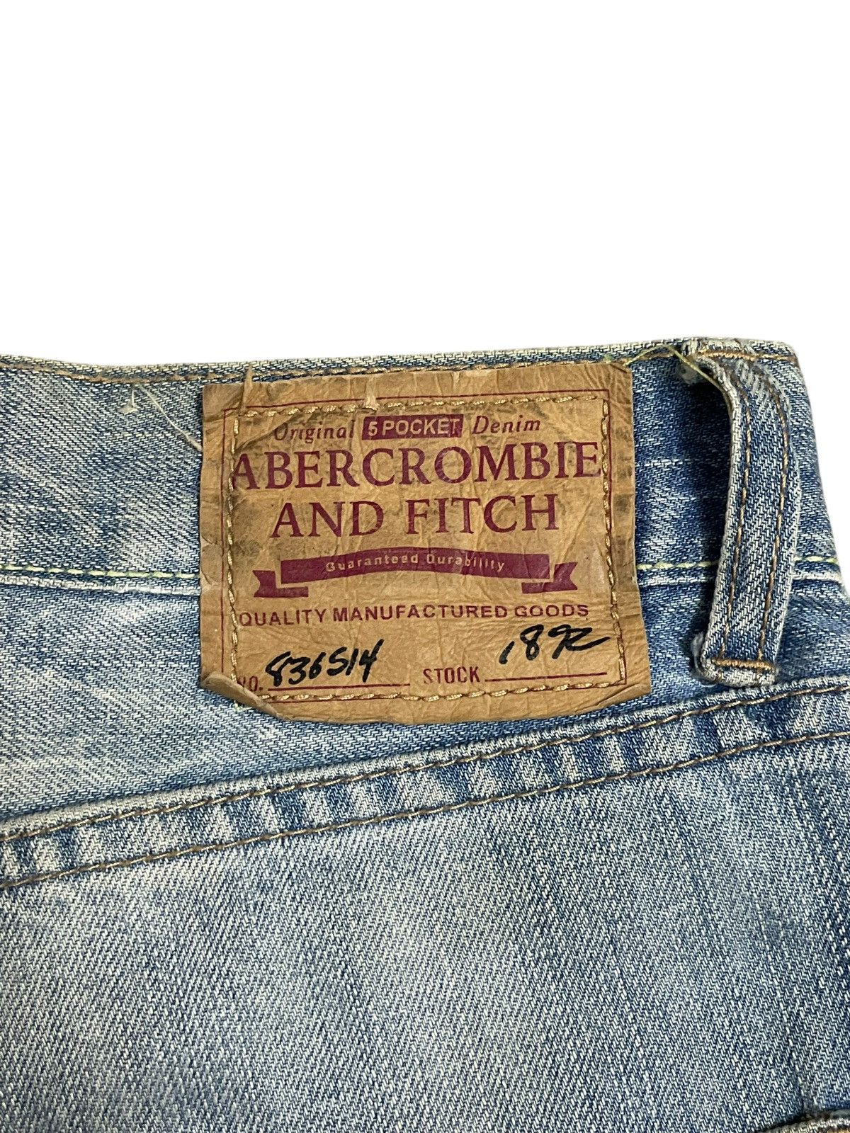 Abercrombie & Fitch Vintage A&F Killburn Low Rise Boot Distressed Paint Mud Wash Size US 30 / EU 46 - 12 Thumbnail