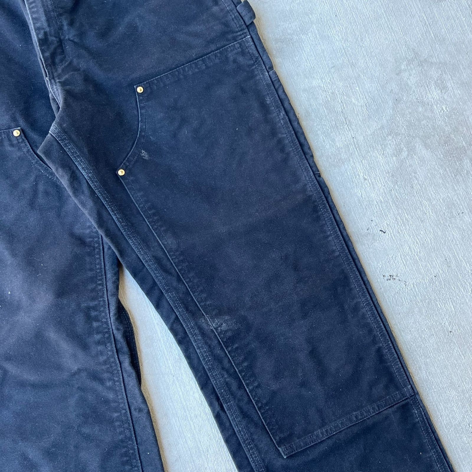 Carhartt × Vintage Carhartt black double knee work wear carpenter pants Size US 31 - 3 Thumbnail
