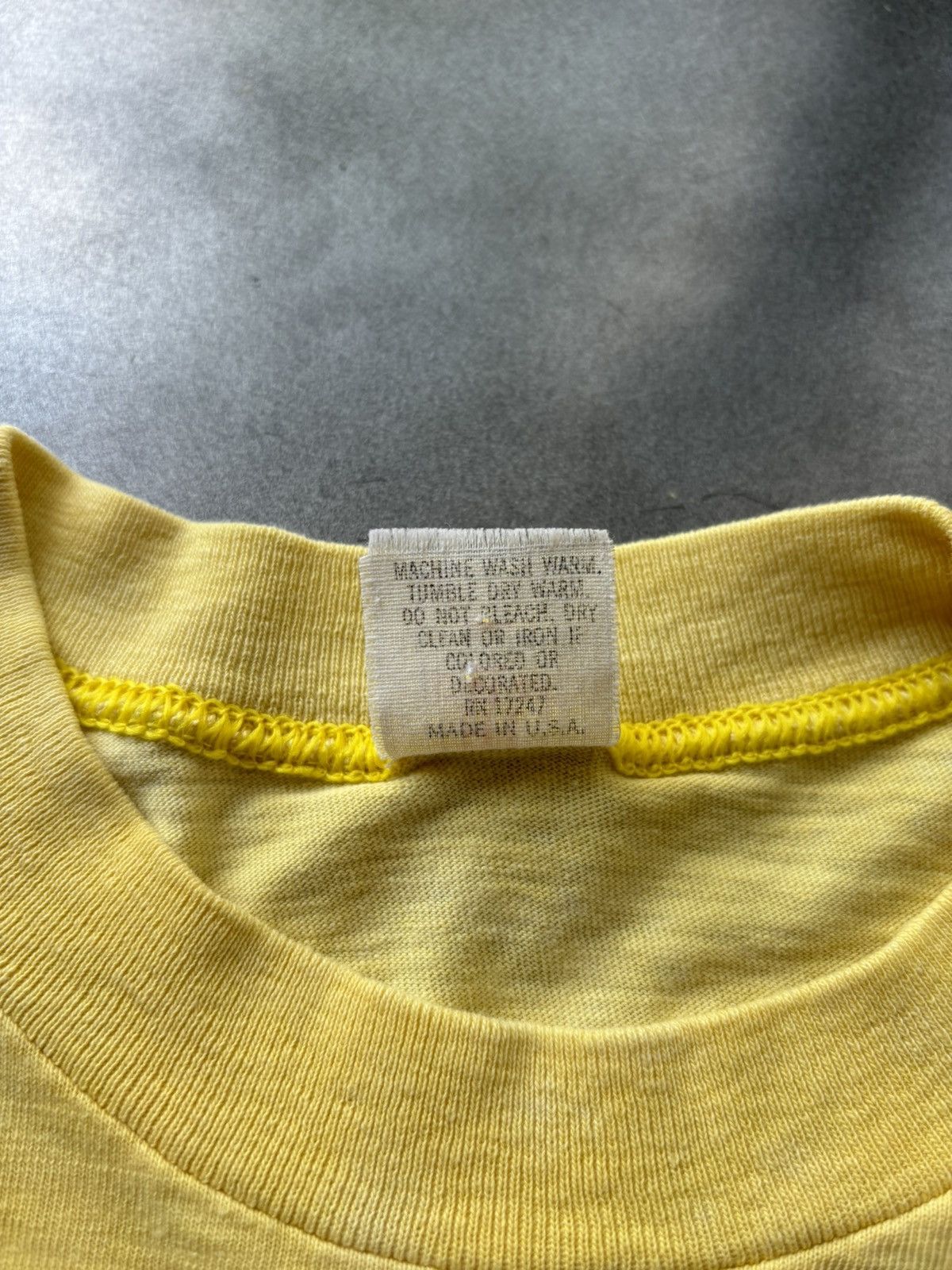 Russell Athletic × Vintage 1970s Vintage Tee Stedman USA Fade Cropped Single Stitch Ski Size US S / EU 44-46 / 1 - 5 Thumbnail