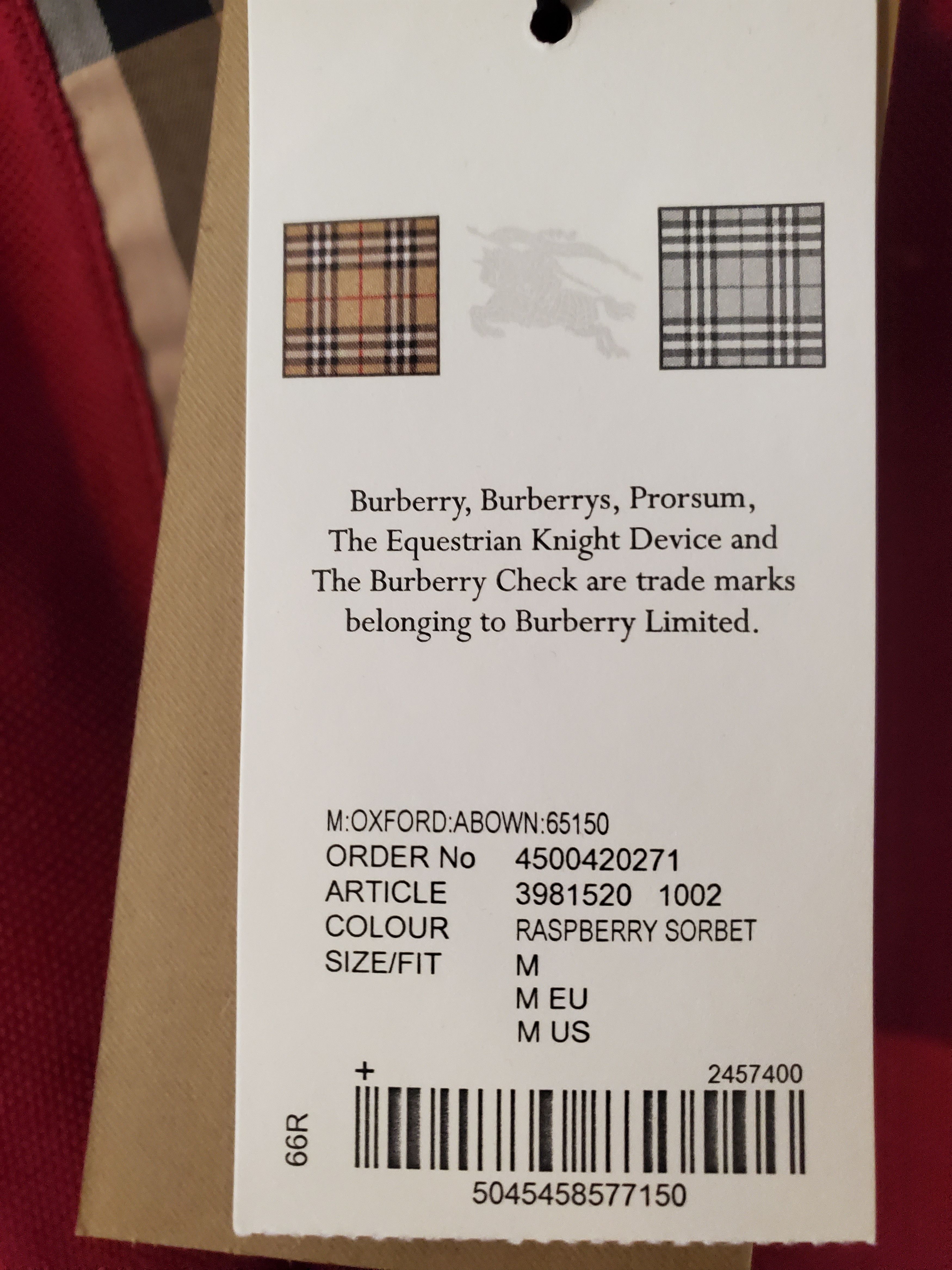 Burberry Burberry Embroidered Polo Shirt Sz M Size US M / EU 48-50 / 2 - 3 Thumbnail