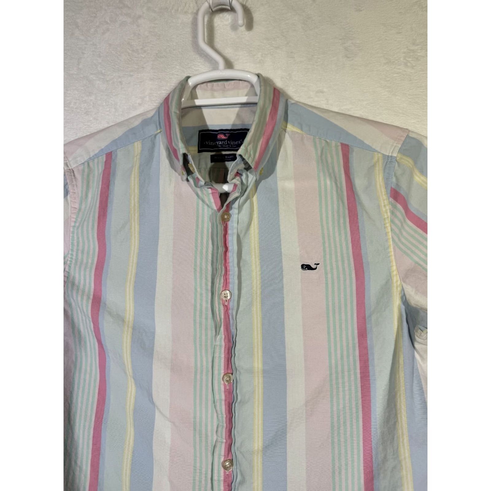 Vineyard Vines Vineyard Vines Mens Whale Shirt Small Multicolor Striped Cotton Button-Down Shirt Size US S / EU 44-46 / 1 - 5 Thumbnail