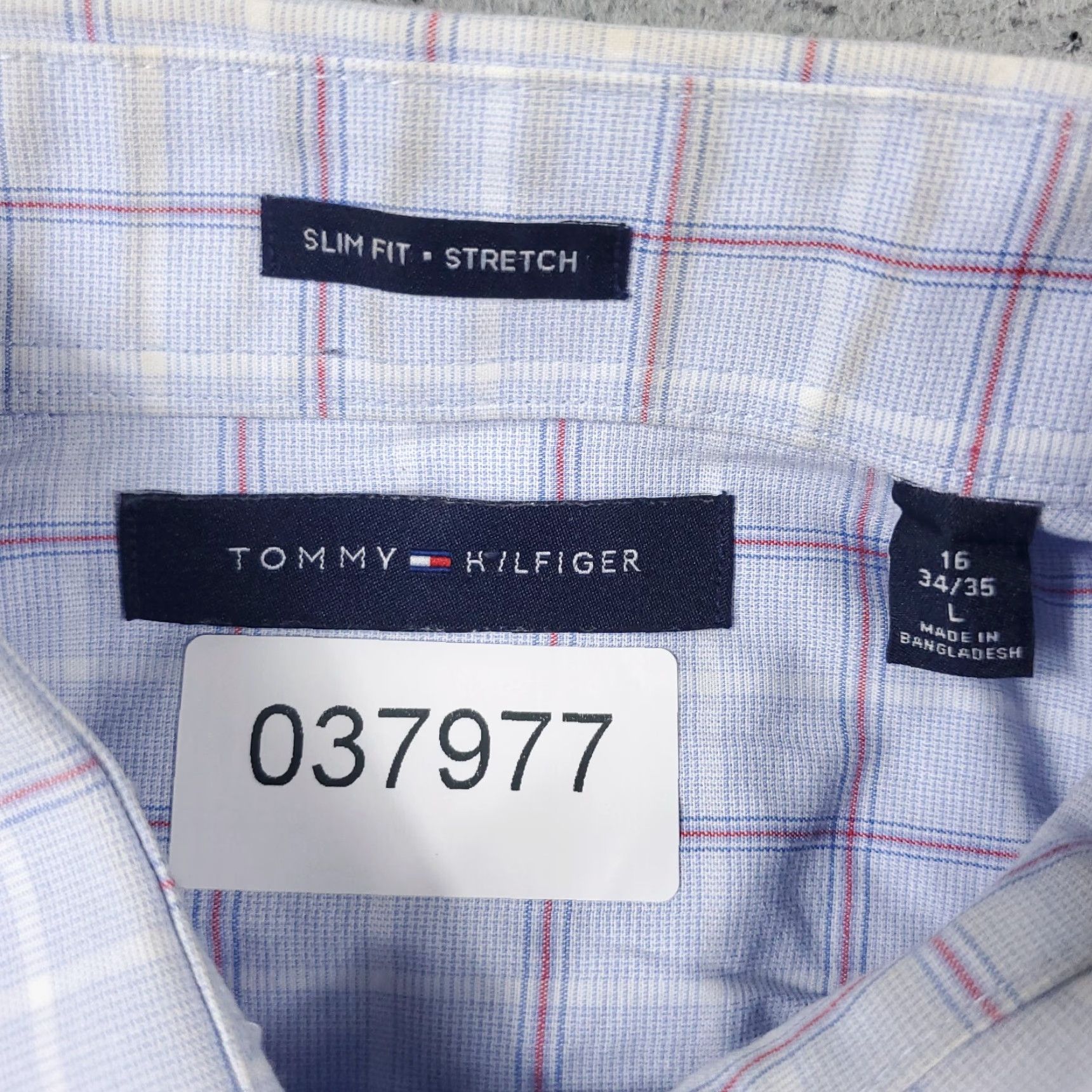 Tommy Hilfiger Tommy Hilfiger Blue Plaid Button-Up Shirt Mens Large Long Sleeve Casual Size US L / EU 52-54 / 3 - 8 Thumbnail