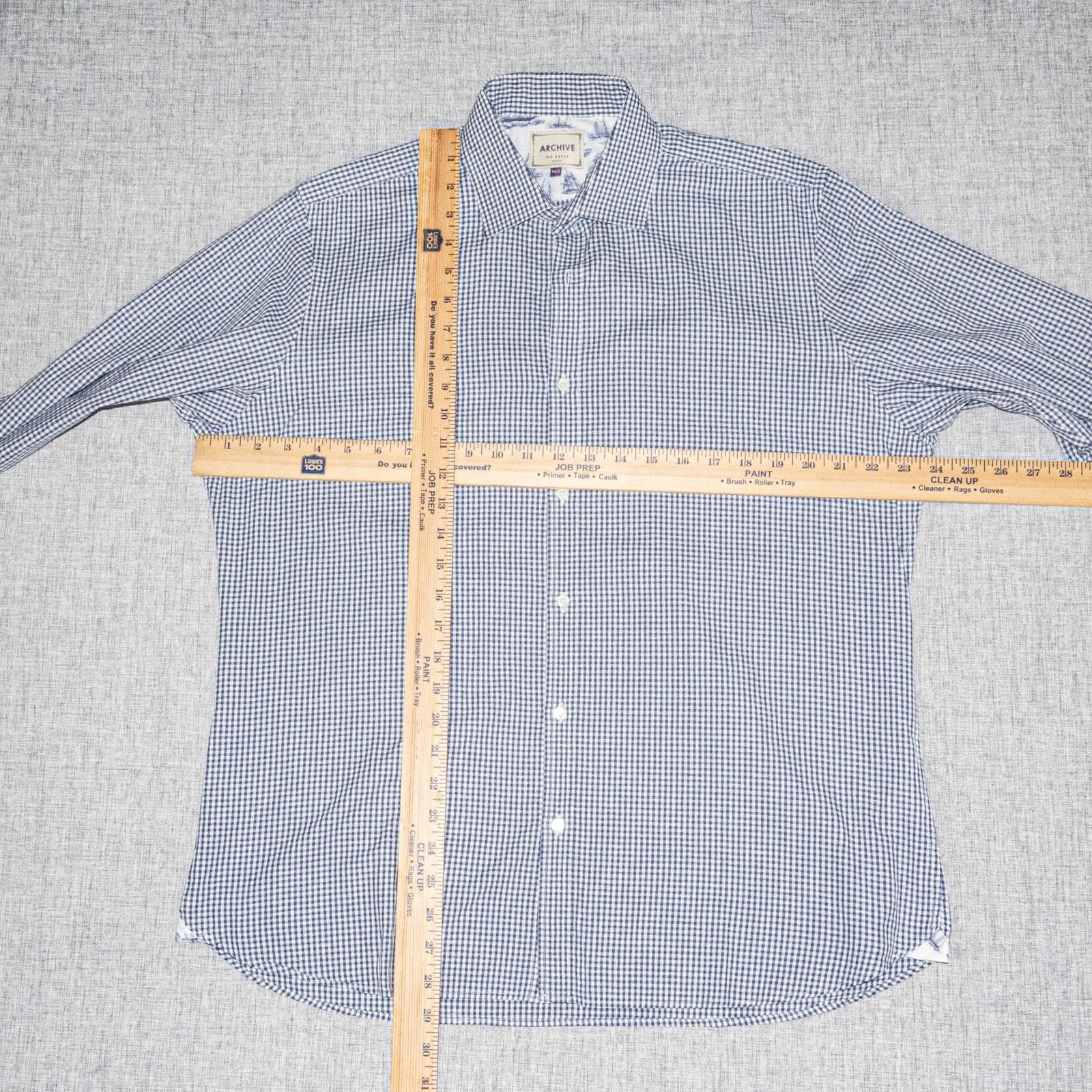 Ted Baker Ted Baker Archive Men's 16 1/2 Button up Shirt blue check Size US L / EU 52-54 / 3 - 6 Thumbnail