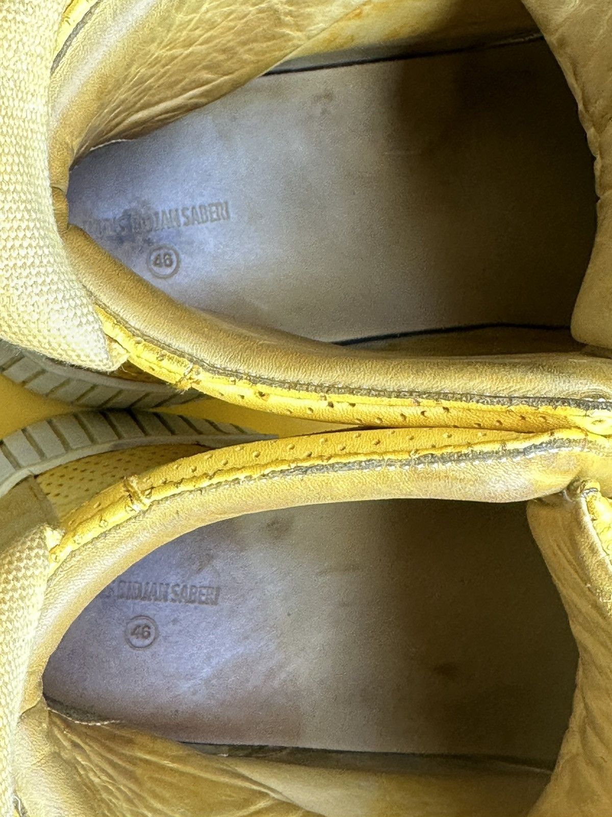 Boris Bidjan Saberi Boris Bidjan Saberi - BAMBA Yellow Sneakers Size US 13 / EU 46 - 5 Thumbnail