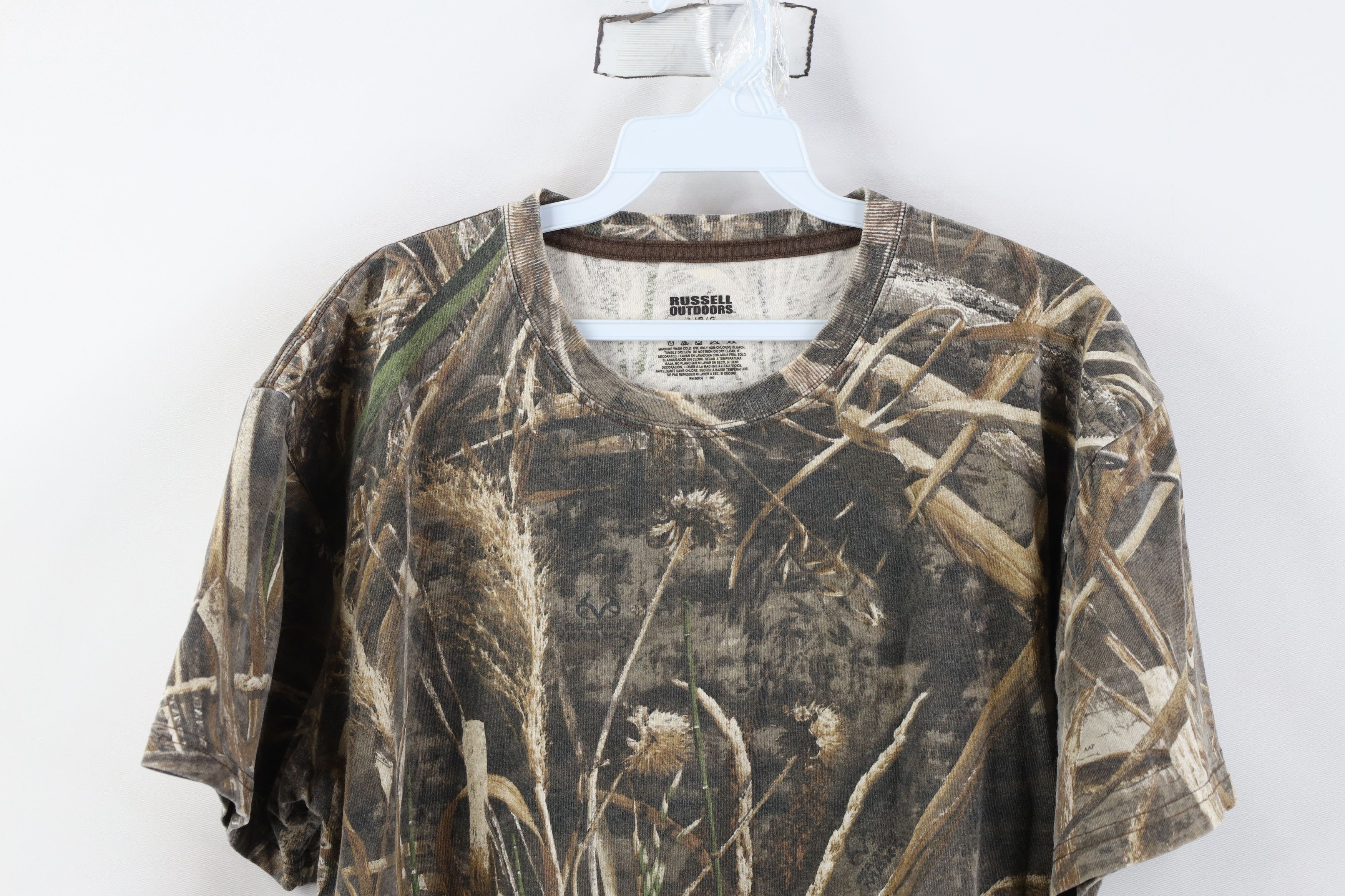Russell Athletic Vintage Y2K Russell Athletic Camouflage Short Sleeve T-Shirt Size US L / EU 52-54 / 3 - 2 Thumbnail