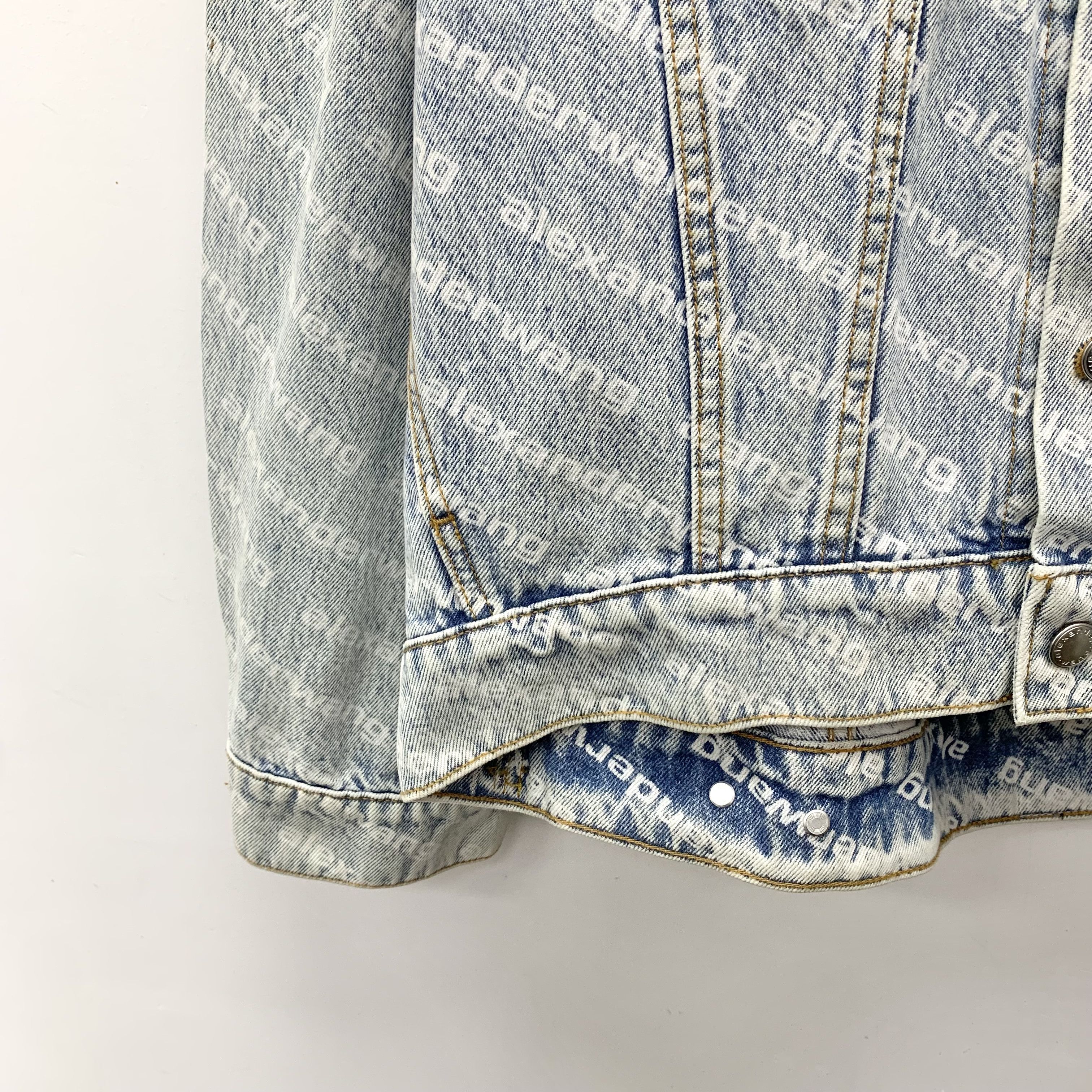 Alexander Wang Alexander Wang Light Blue Logo Denim Jacket (L) Size US L / EU 52-54 / 3 - 4 Thumbnail