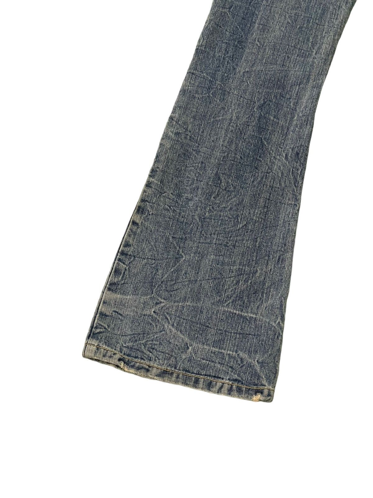 Japanese Brand Flare Jeans Colza Distress Low Rise Boot Cut 7🟦4 Size US 29 - 15 Thumbnail