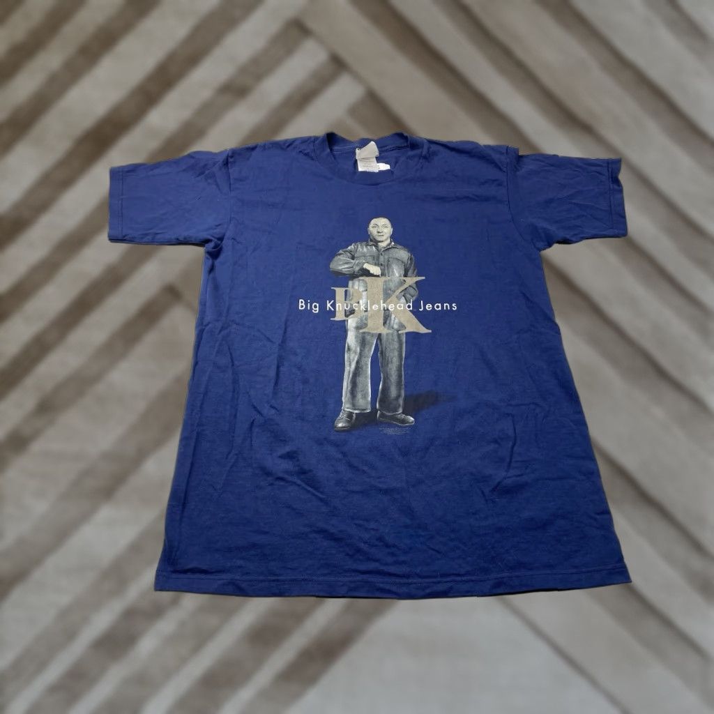 Vintage VINTAGE Big Knucklehead Jeans Three Stooges Calvin Klein Parody T Shirt Large Mens Blue 90s Theme L Size US L / EU 52-54 / 3 - 1 Thumbnail