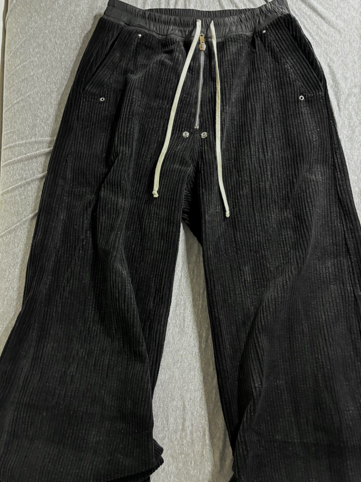 Rick Owens × Rick Owens Drkshdw Rick Owens DRKSHDW Black Porterville Geth Belas Trousers Size US 36 / EU 52 - 1 Thumbnail