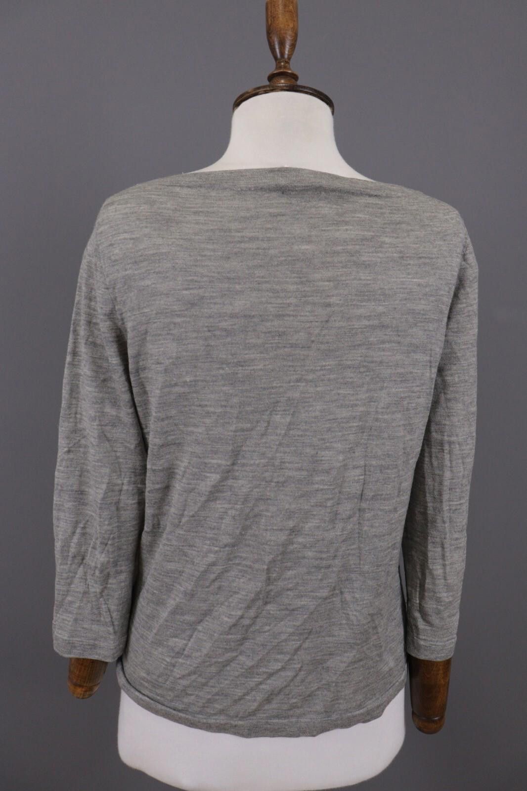 J.Crew J. Crew Gray Merino Wool Sweater Long Sleeve Top Size L Size L / US 10 / IT 46 - 9 Thumbnail