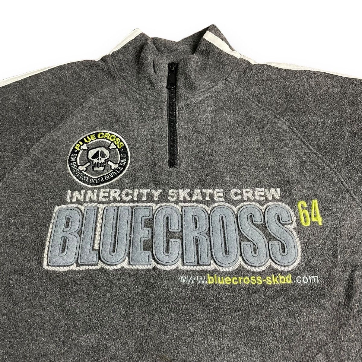 Japanese Brand 🇯🇵 BLUE CROSS HALF ZIPPER FLEECE JACKET Size US L / EU 52-54 / 3 - 4 Thumbnail