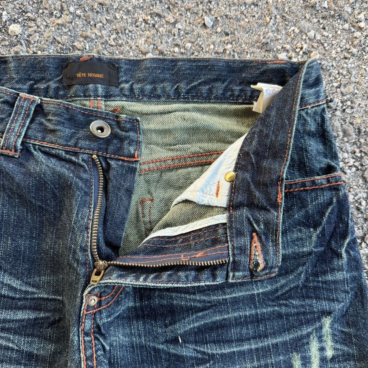 Tete Homme W30 VINTAGE TETE HOMME FLARE DENIM JEAN PANTS Size US 30 / EU 46 - 5 Thumbnail