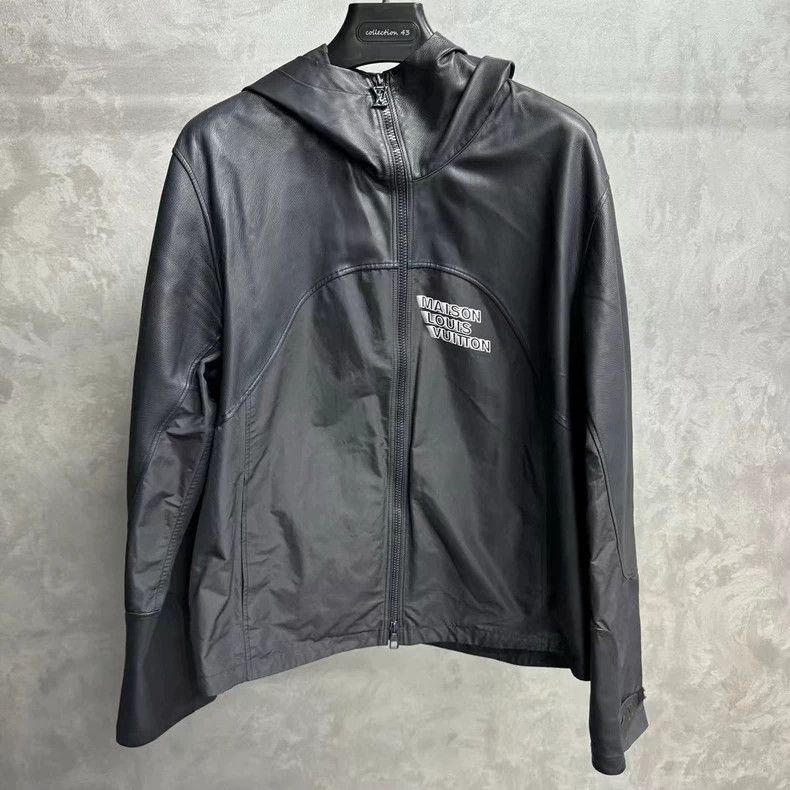 Louis Vuitton Louis Vuitton Black phantom logo leather jacket Size US M / EU 48-50 / 2 - 1 Thumbnail