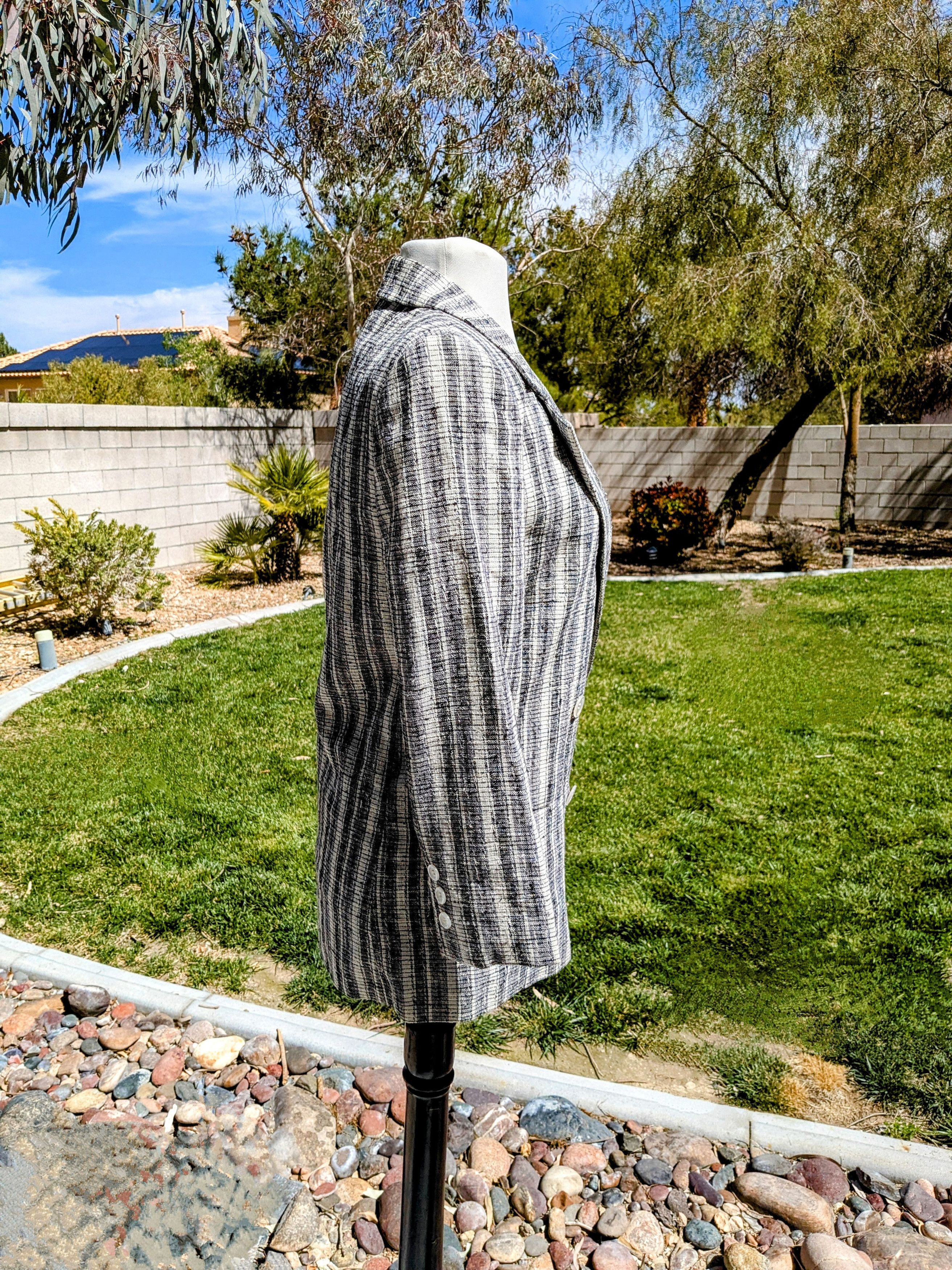 Vintage VTG Peabody House Double Breasted Petite Blazer Coat Jacket Size M / US 6-8 / IT 42-44 - 3 Thumbnail
