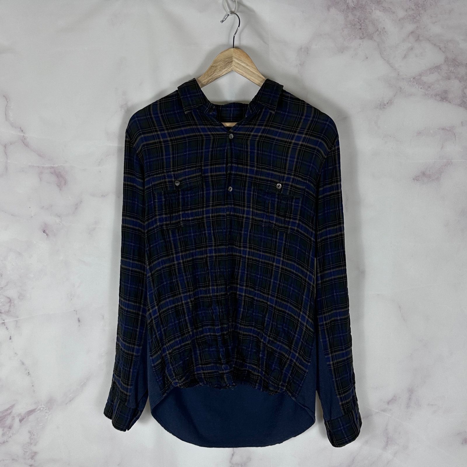 Undercover S/S07 Hybrid Bleeding Rose Flannel Shirt Size US M / EU 48-50 / 2 - 1 Thumbnail