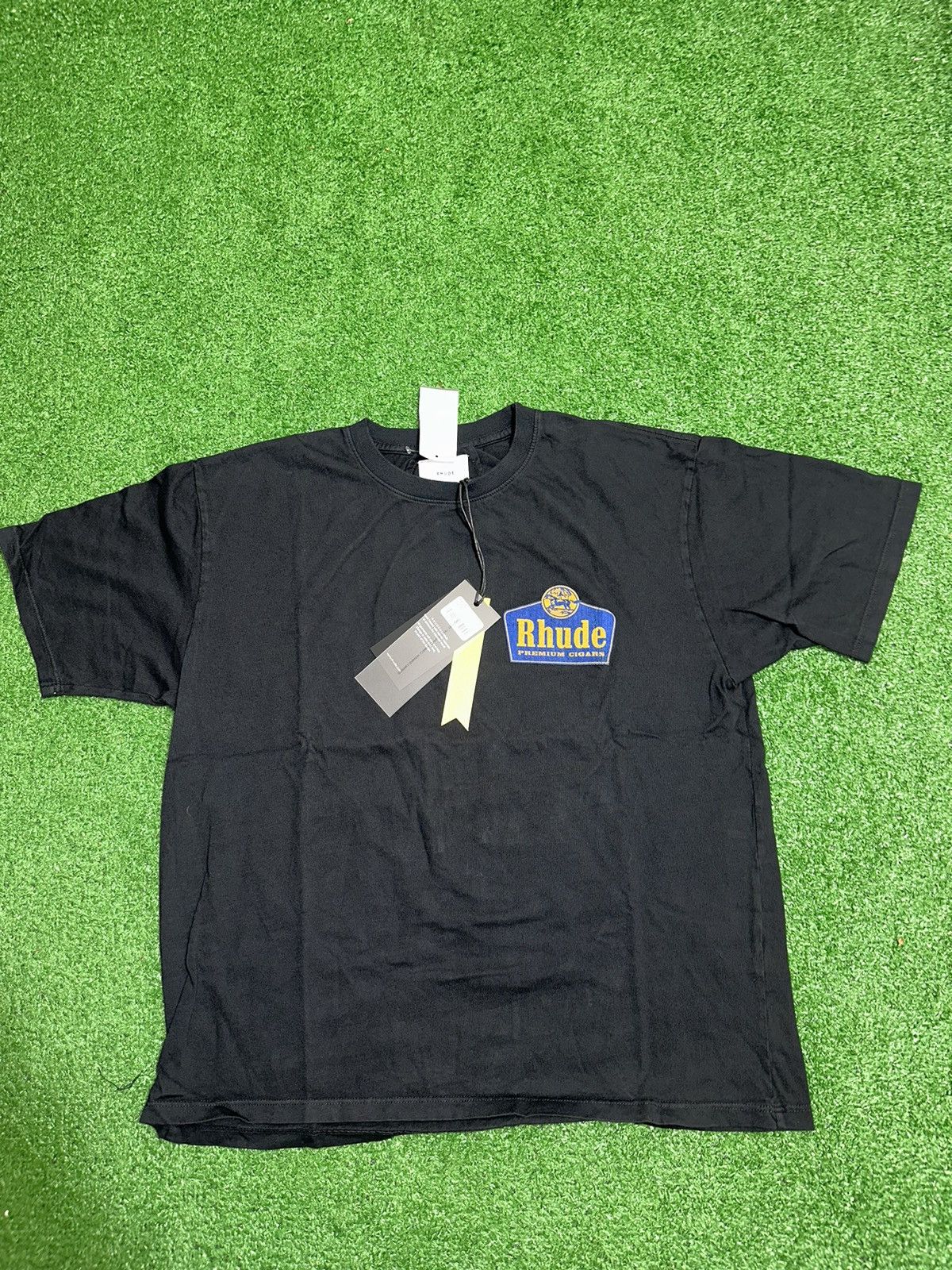 Rhude Rhude Grand Cru Black Tee Size US S / EU 44-46 / 1 - 1 Thumbnail