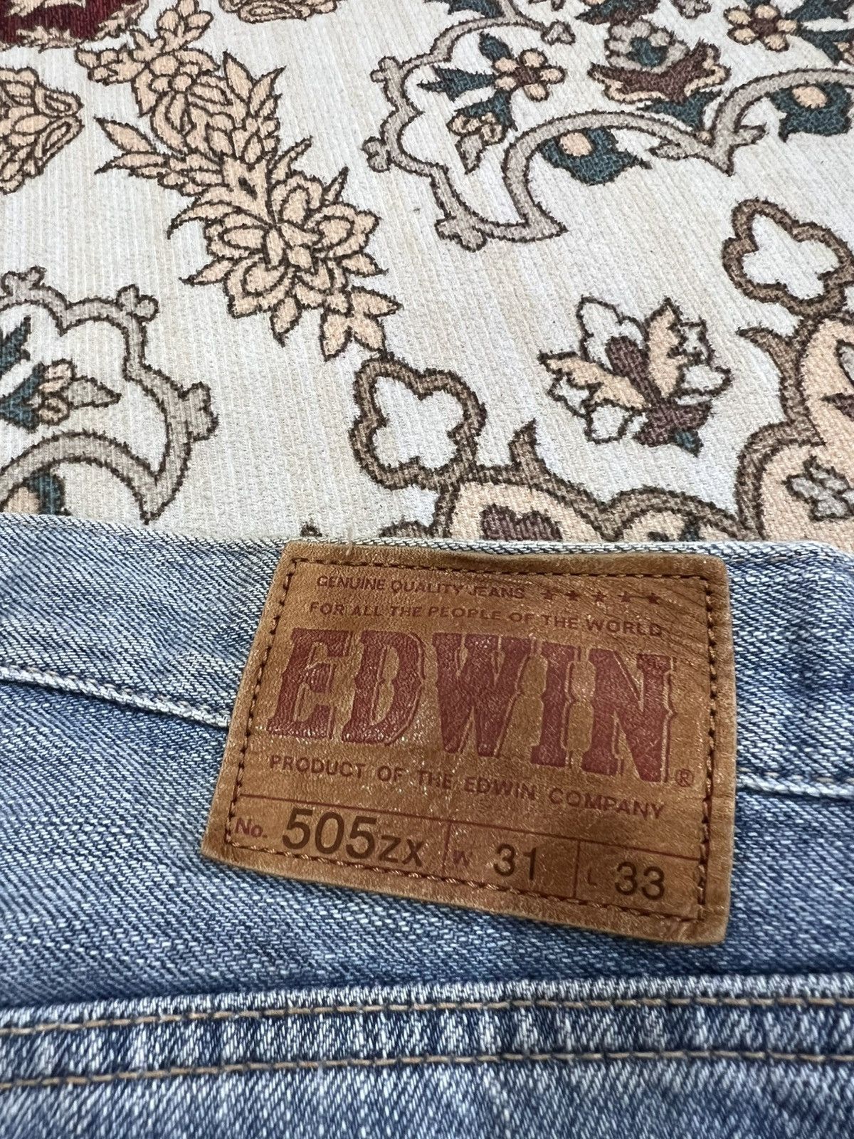 Edwin Vintage Edwin 505zx Selvedge Faded Jean Size US 31 - 17 Thumbnail
