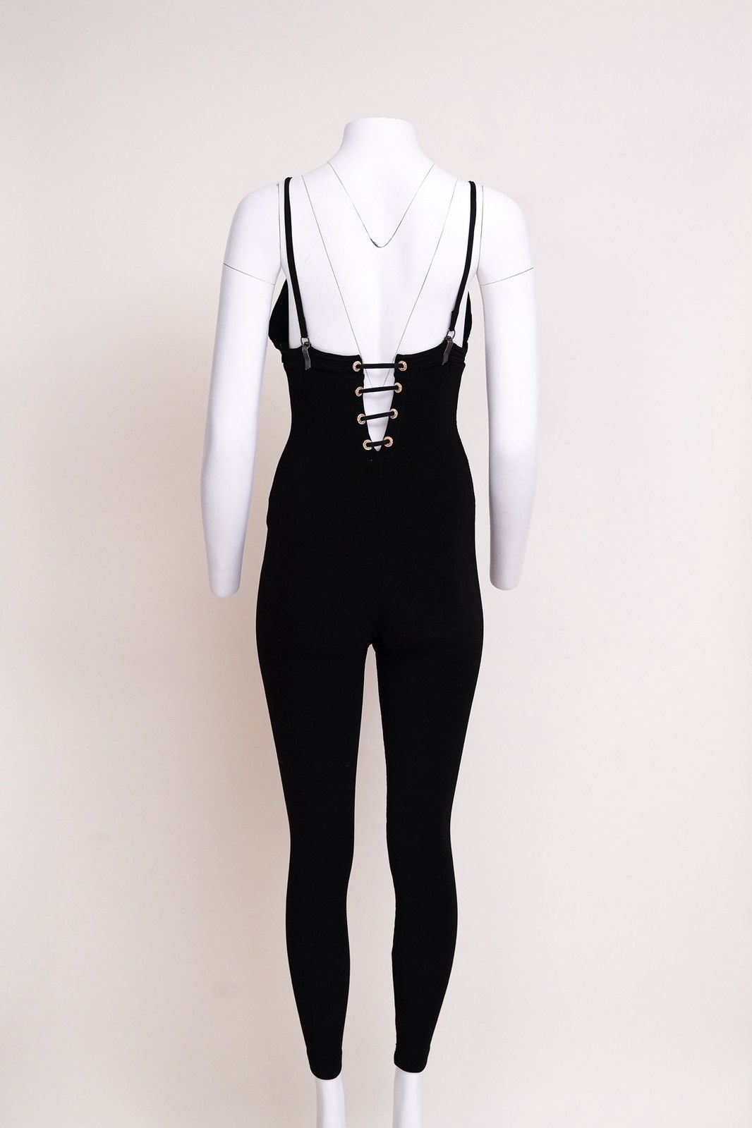 Versace Gianni Versace S/S 1992 Black Plunging Jumpsuit Size S / US 4 / IT 40 - 5 Thumbnail