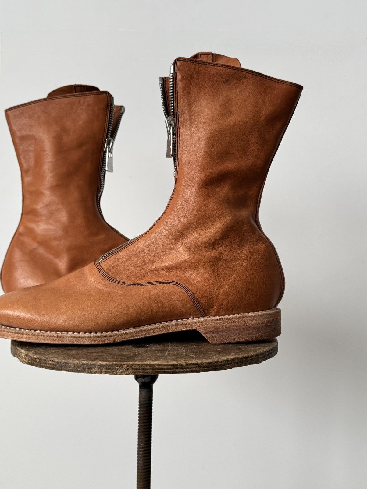 Guidi Guidi '310' Soft Horse Ankle Boots Size US 7 / EU 40 - 3 Thumbnail