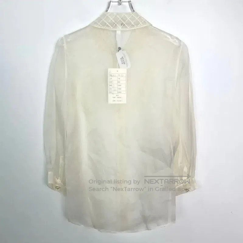 Miu Miu Miu Miu Women's Beige Cotton Blouse . Size XS / US 0-2 / IT 36-38 - 2 Thumbnail